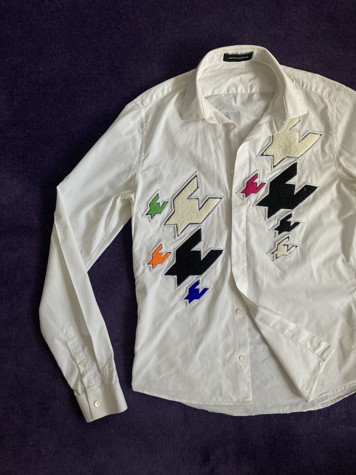 Kris Van Assche Kris Van Assche White Poplin Shirt Size US M / EU 48-50 / 2 - 1 Thumbnail