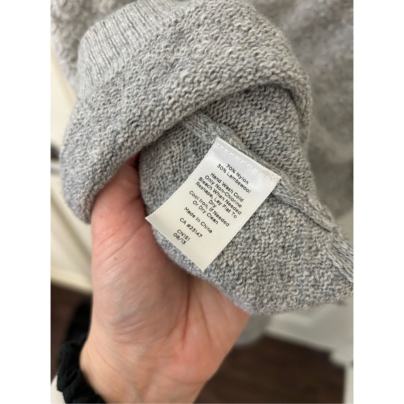 Robert Talbott Talbots Gray Lambs Wool Blend Knit Sweater Size Medium Size M / US 6-8 / IT 42-44 - 3 Thumbnail
