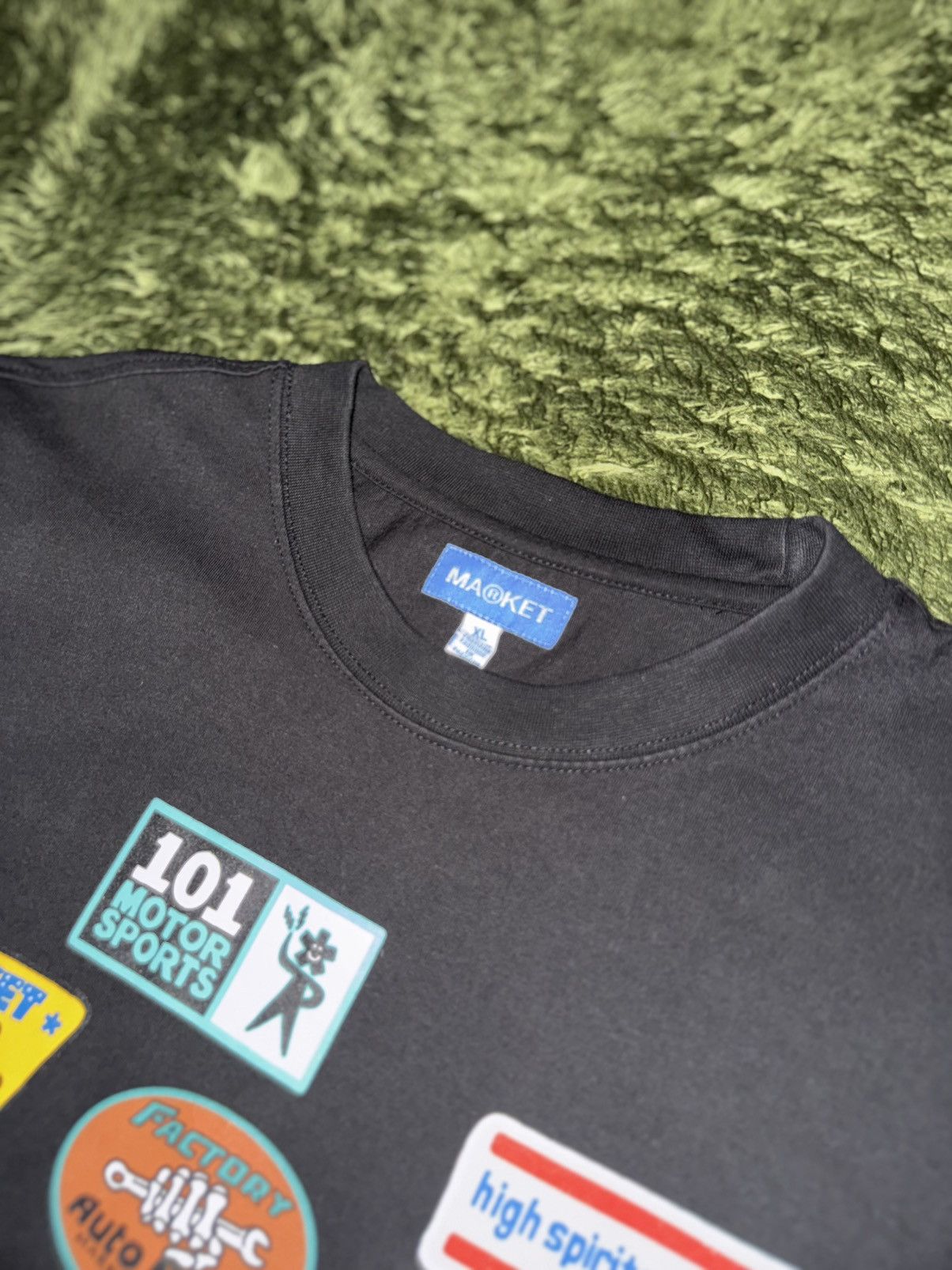 Market [XL] MARKET Motorcycle Patchwork Graphic T-Shirt Size US XL / EU 56 / 4 - 3 Thumbnail
