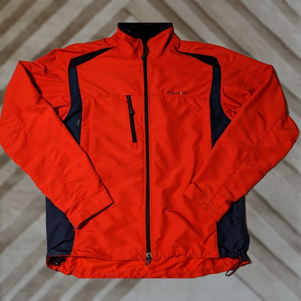Polo Ralph Lauren VTG POLO RALPH LAUREN Men Large Orange Full Zip Long Sleeve Windbreaker Jacket Size US L / EU 52-54 / 3 - 1 Thumbnail