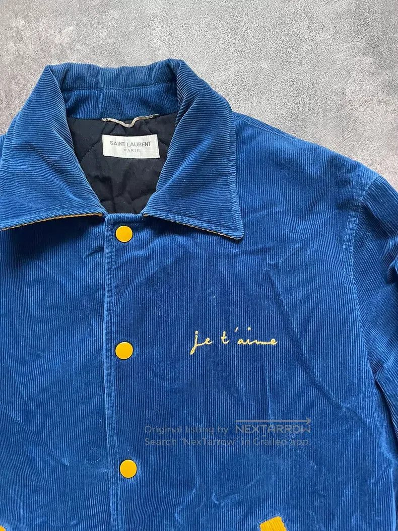 Saint Laurent Paris Saint Laurent Paris Blue Corduroy Print Insulated Baseball Size US S / EU 44-46 / 1 - 4 Thumbnail