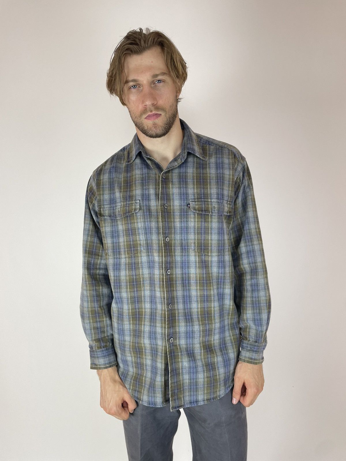 Polo Ralph Lauren × Vintage Ralph Lauren Polo Jeans Co. Plaid shirt long sleeve Large Size US L / EU 52-54 / 3 - 1 Thumbnail