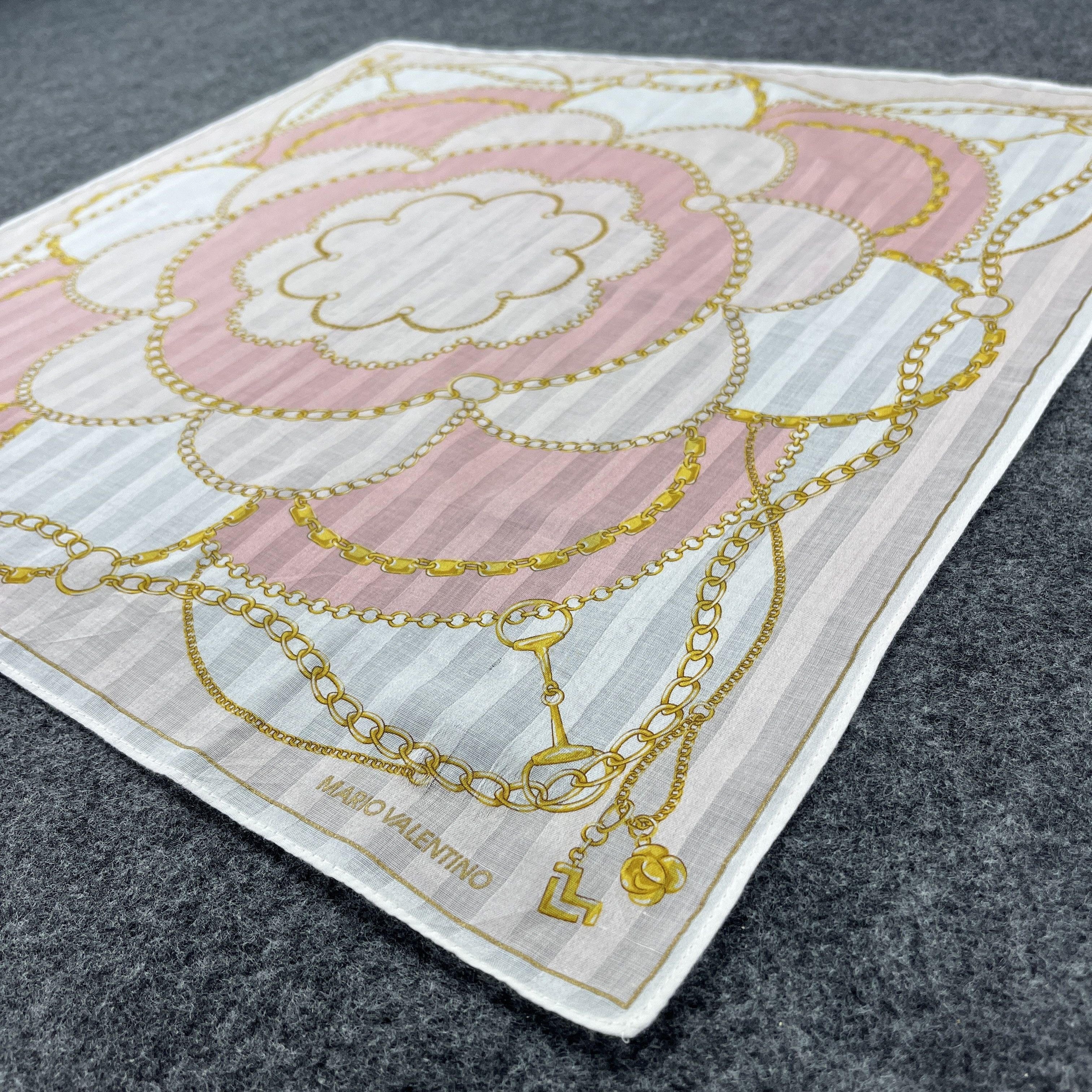 Mario Valentino × Vintage Mario Valentino Handkerchief / Bandana / Neckerchief B261 Size ONE SIZE - 5 Thumbnail