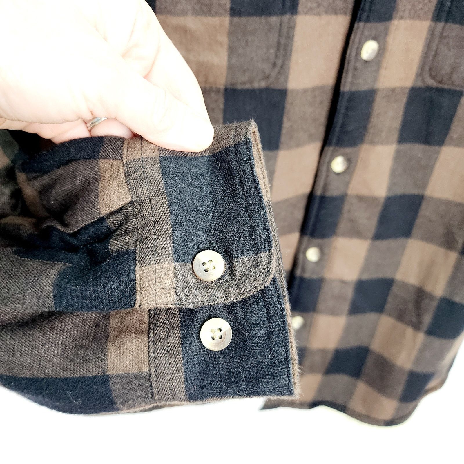 Other Red Head Brown Plaid Button Front Men's Shacket Jacket Size US L / EU 52-54 / 3 - 3 Thumbnail