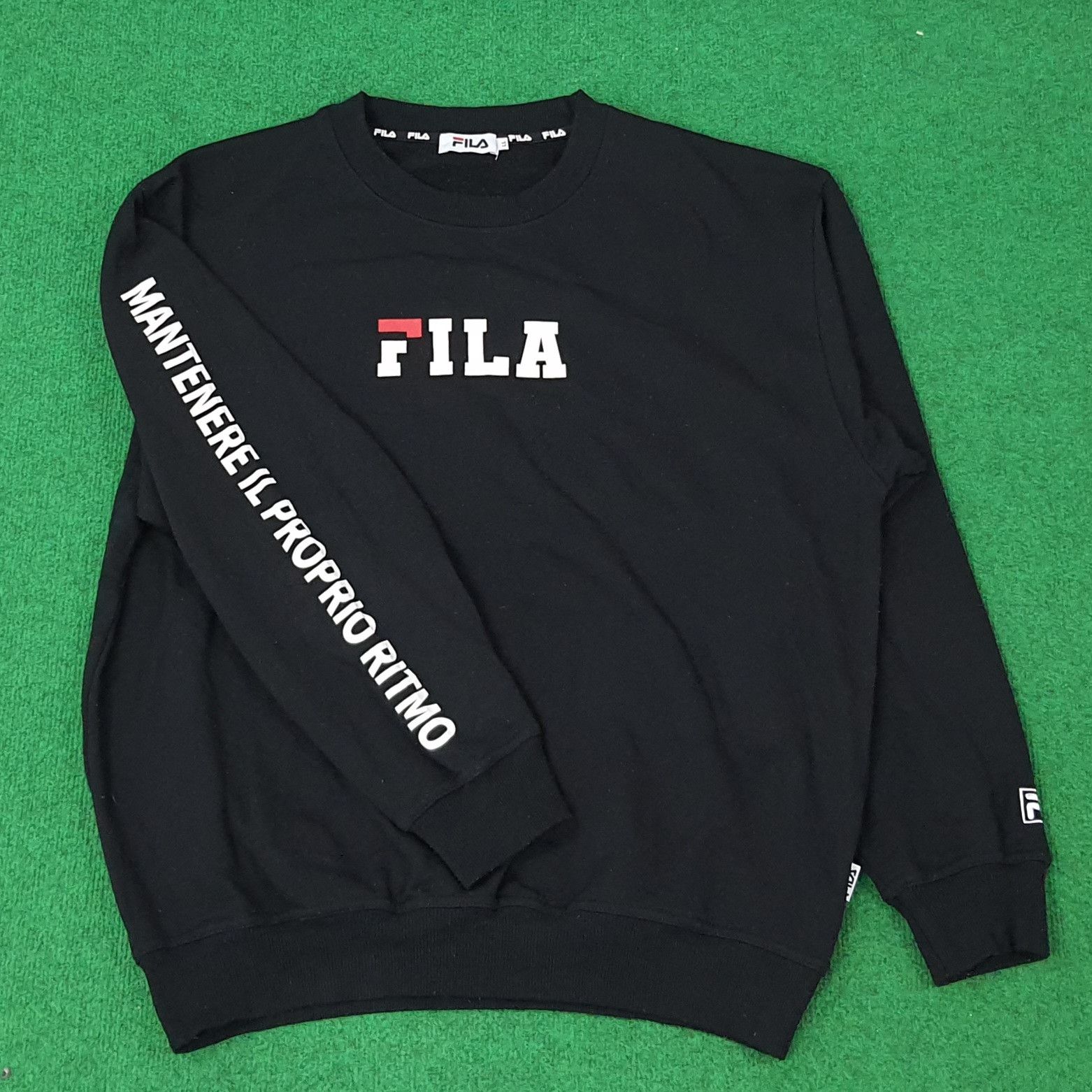 Fila Vintage FILA Spell Out Center Sweatshirt C247N25 Size US L / EU 52-54 / 3 - 1 Thumbnail