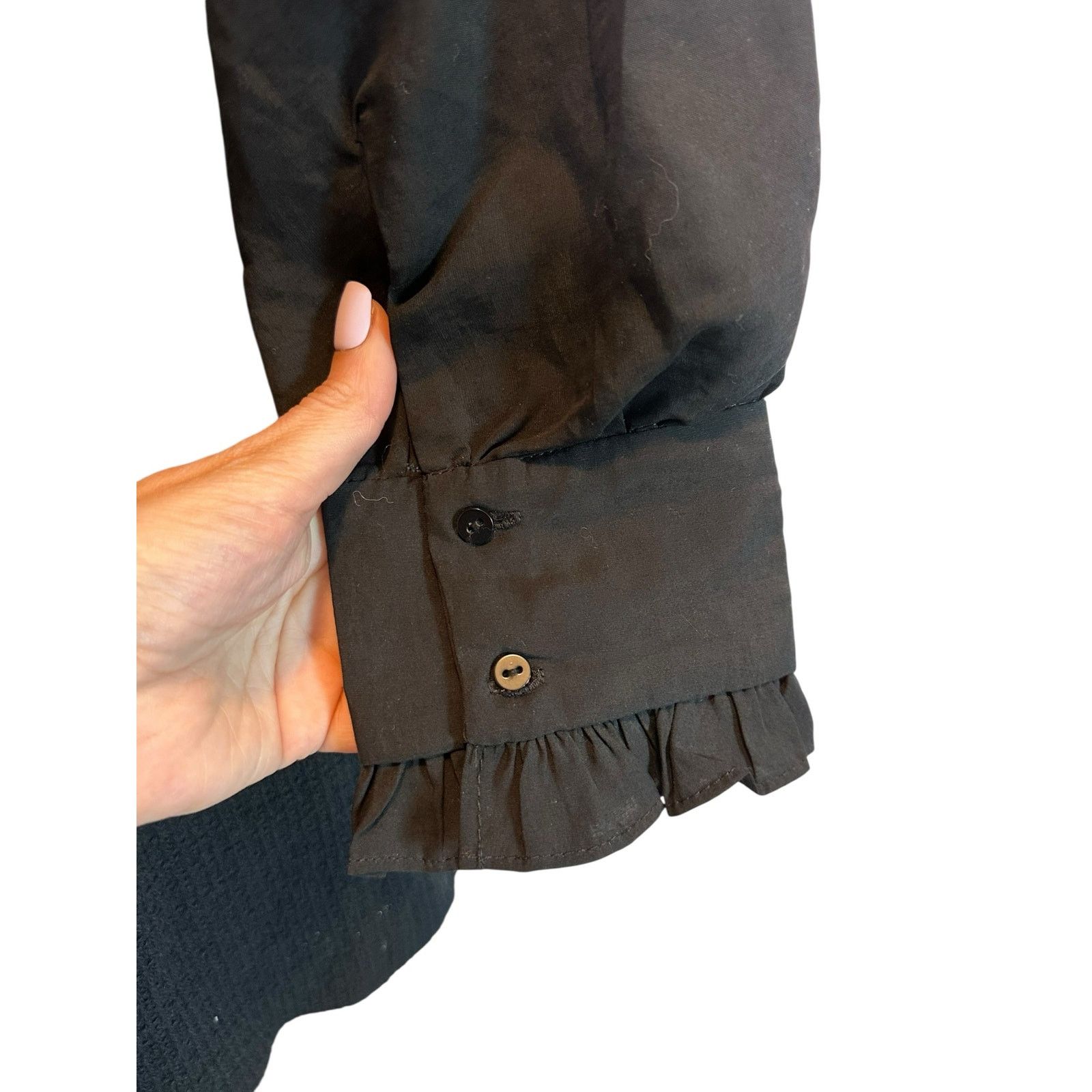 Zara Zara Black Contrasting Tweed Long Sleeve Mini Dress Size S Size S / US 4 / IT 40 - 10 Thumbnail