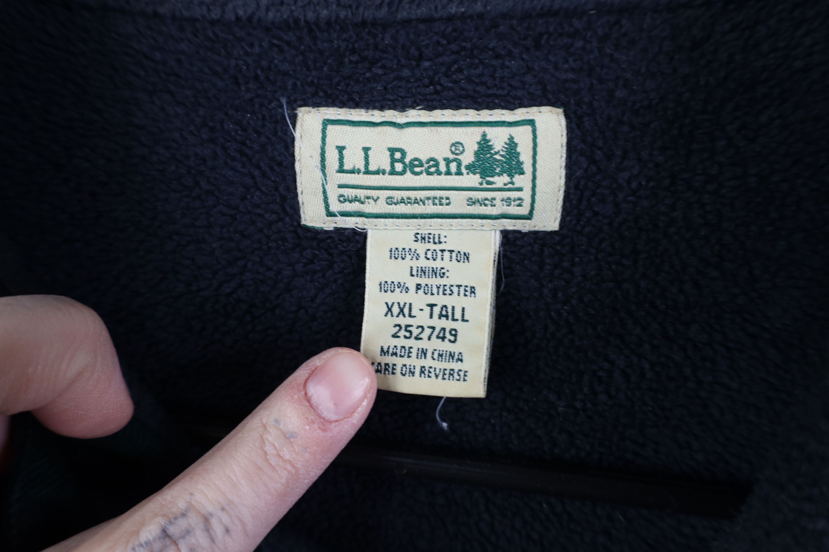 L.L. Bean Vintage LL Bean Fleece Lined Flannel Button Shirt Jacket Size US XXL / EU 58 / 5 - 9 Thumbnail