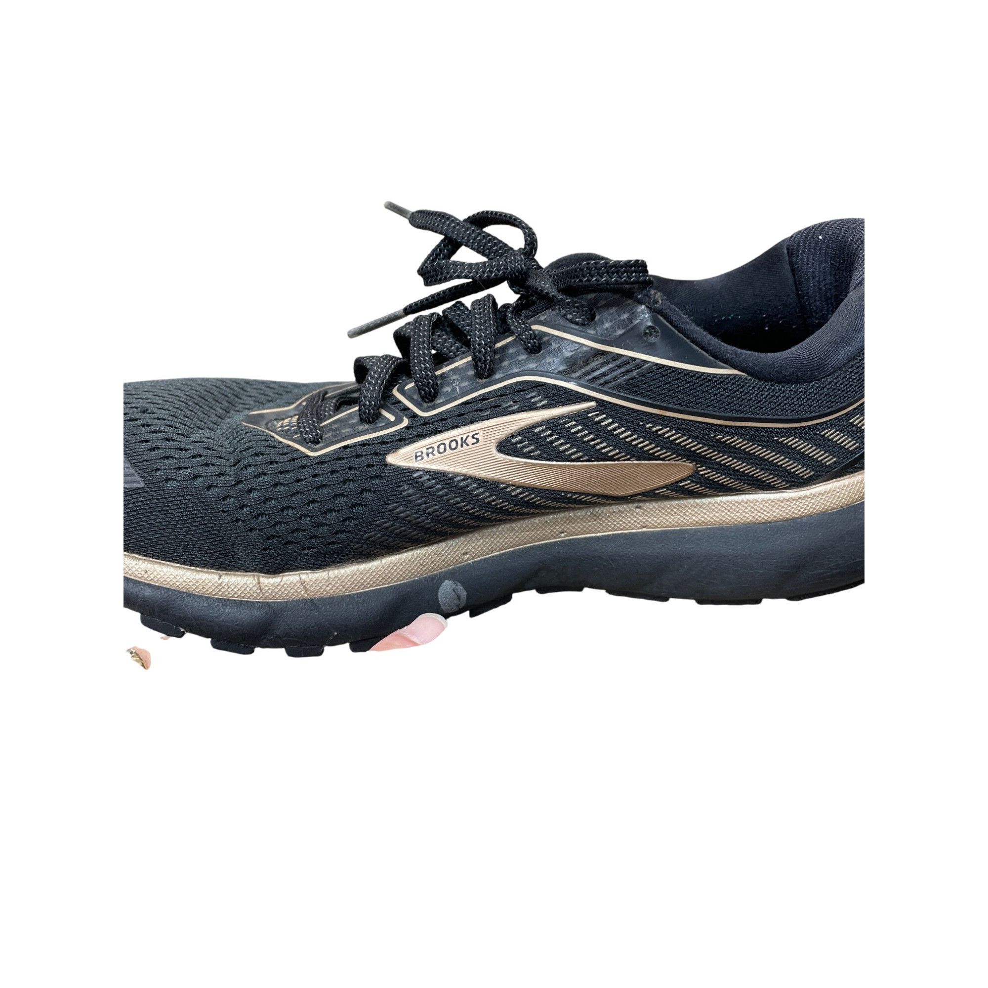 Brooks Brooks Ghost 12 Womens Black Gold Running Shoes Sneakers Siz Size US 8.5 / IT 38.5 - 3 Thumbnail