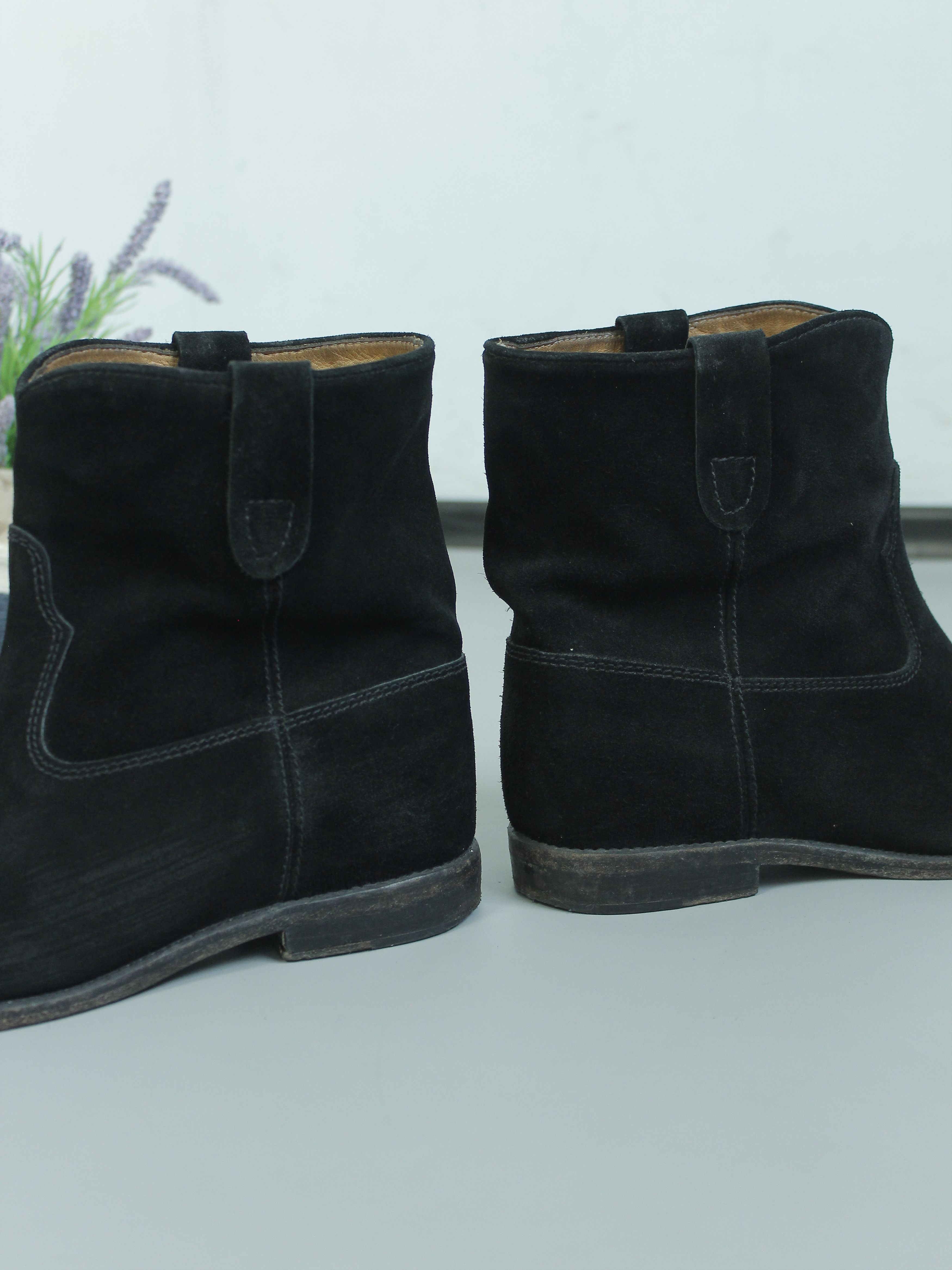 Isabel Marant × Isabel Marant Etoile ISABEL MARANT ETOILE CRISI BOOTS WOMENS 38 BLACK SUEDE Size US 8 / IT 38 - 3 Thumbnail