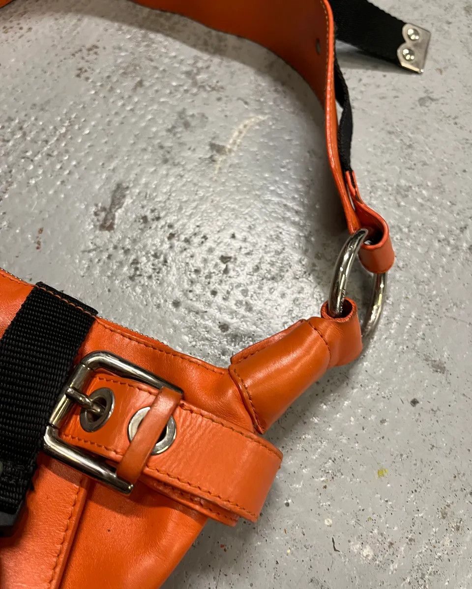 Dolce & Gabbana AW2003 Dolce & Gabbana Orange Leather Bondage Shoulder Bag Size ONE SIZE - 8 Thumbnail