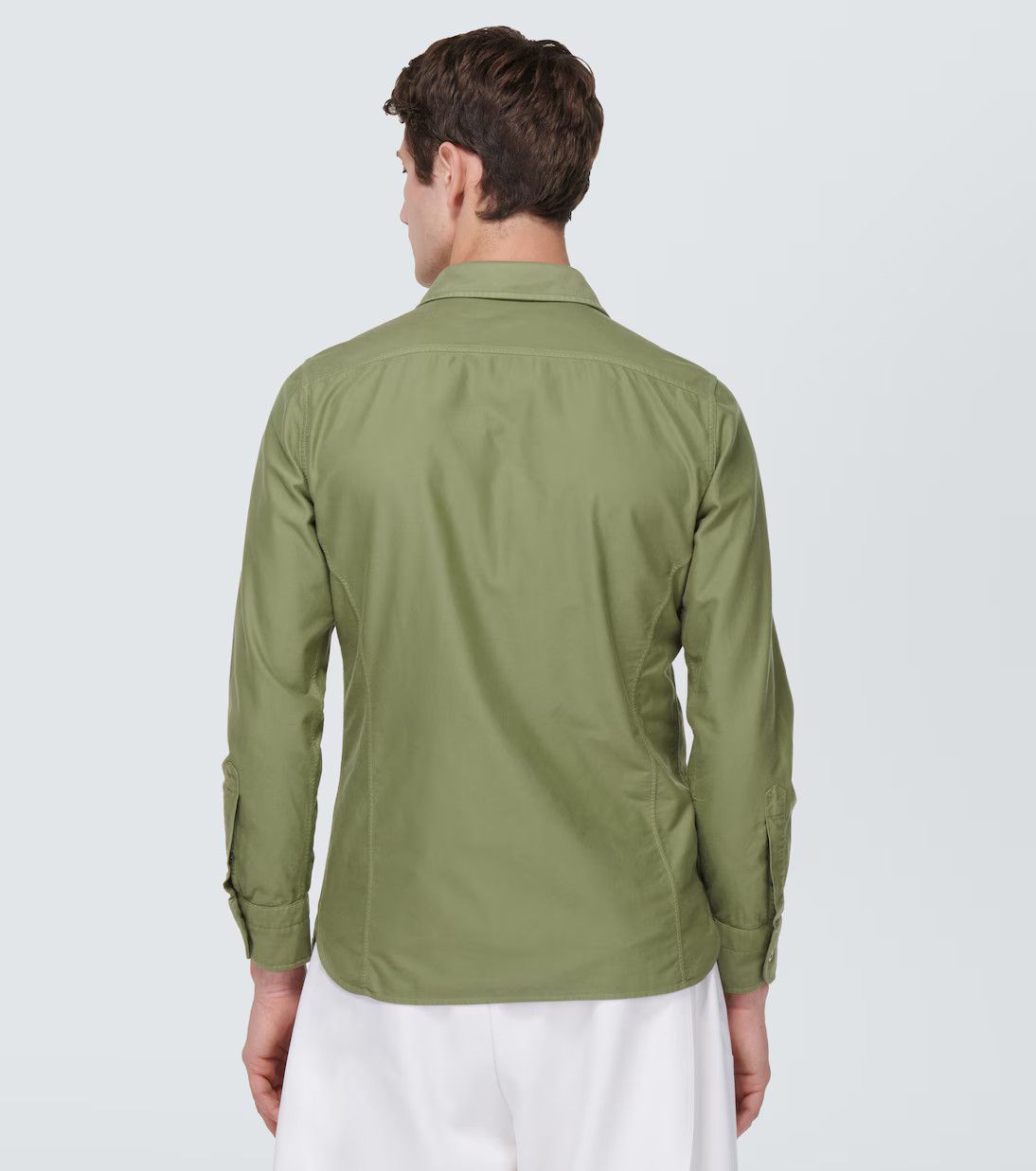 Tom Ford o1y0425 Solid Color Shirt in Green Size US L / EU 52-54 / 3 - 4 Thumbnail