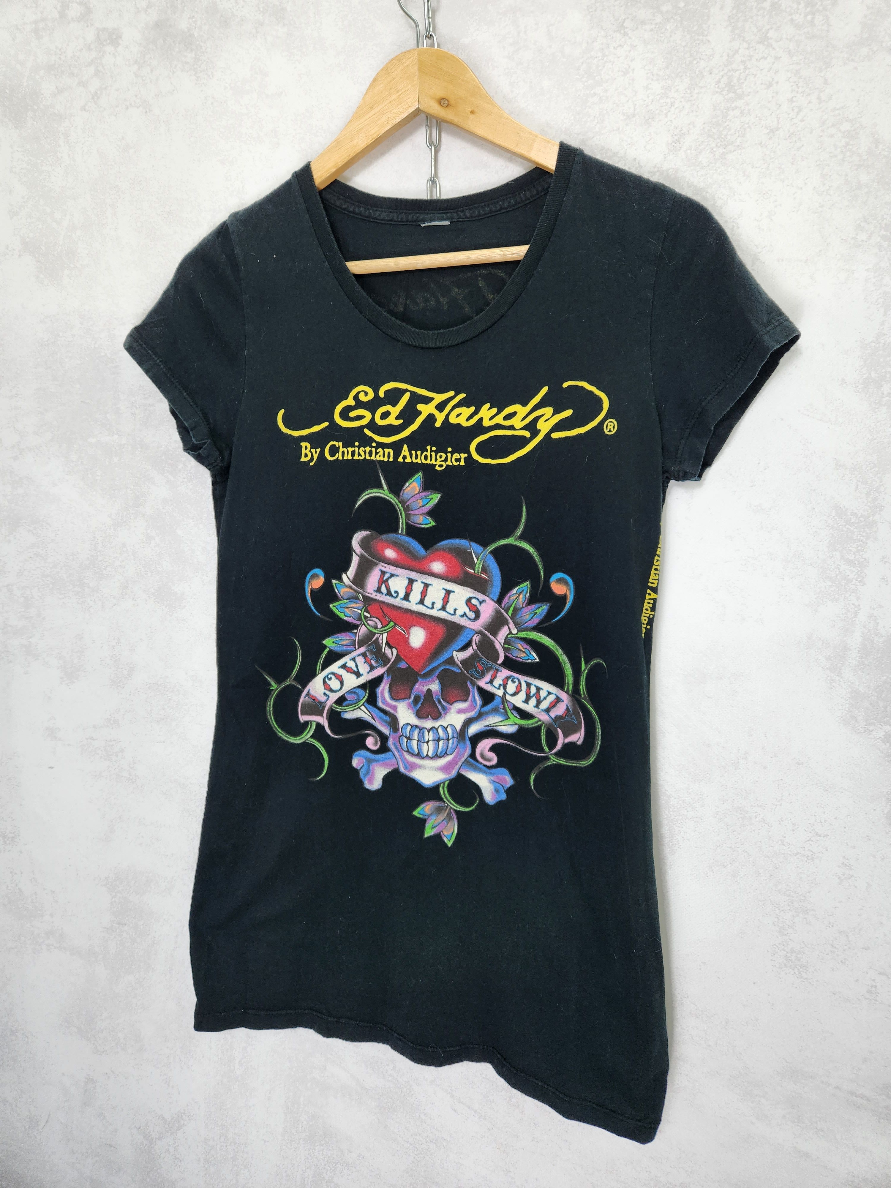 Christian Audigier Vintage ed hardy by christian audigier y2k t shirt Size M / US 6-8 / IT 42-44 - 2 Thumbnail