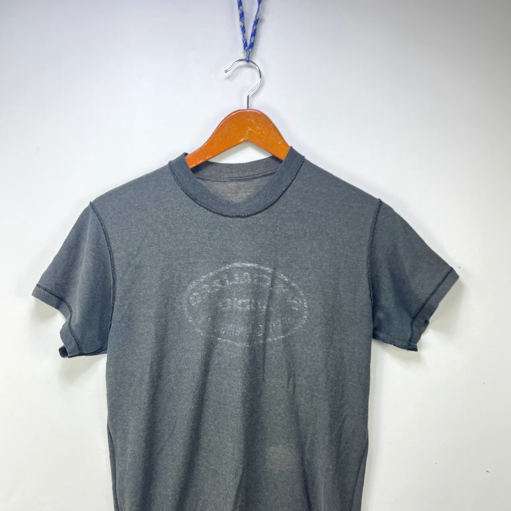 Sideout VINTAGE 80s SUN FADED BLACK INSIDE OUT SHIRT L Size US L / EU 52-54 / 3 - 2 Thumbnail