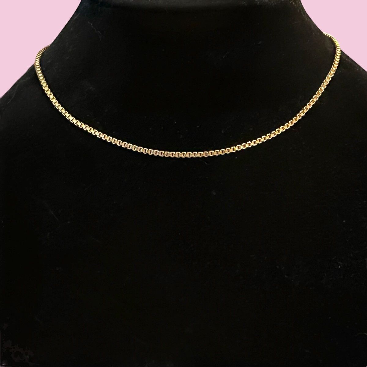 Vintage Vintage gold tone box chain necklace Size ONE SIZE - 1 Thumbnail