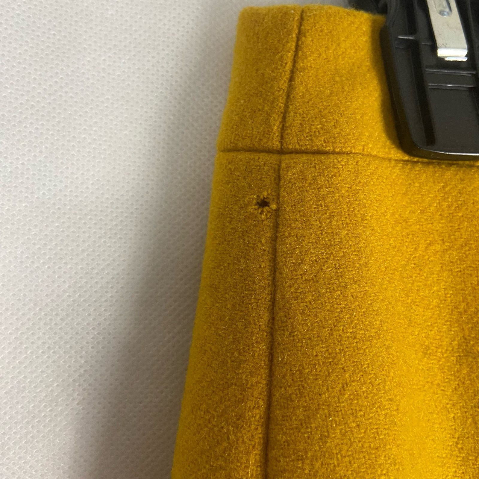 J.Crew J. Crew Women's The Pencil Skirt Mustard Wool Blend Size 00 Size 24" / US 00 / IT 34 - 4 Thumbnail