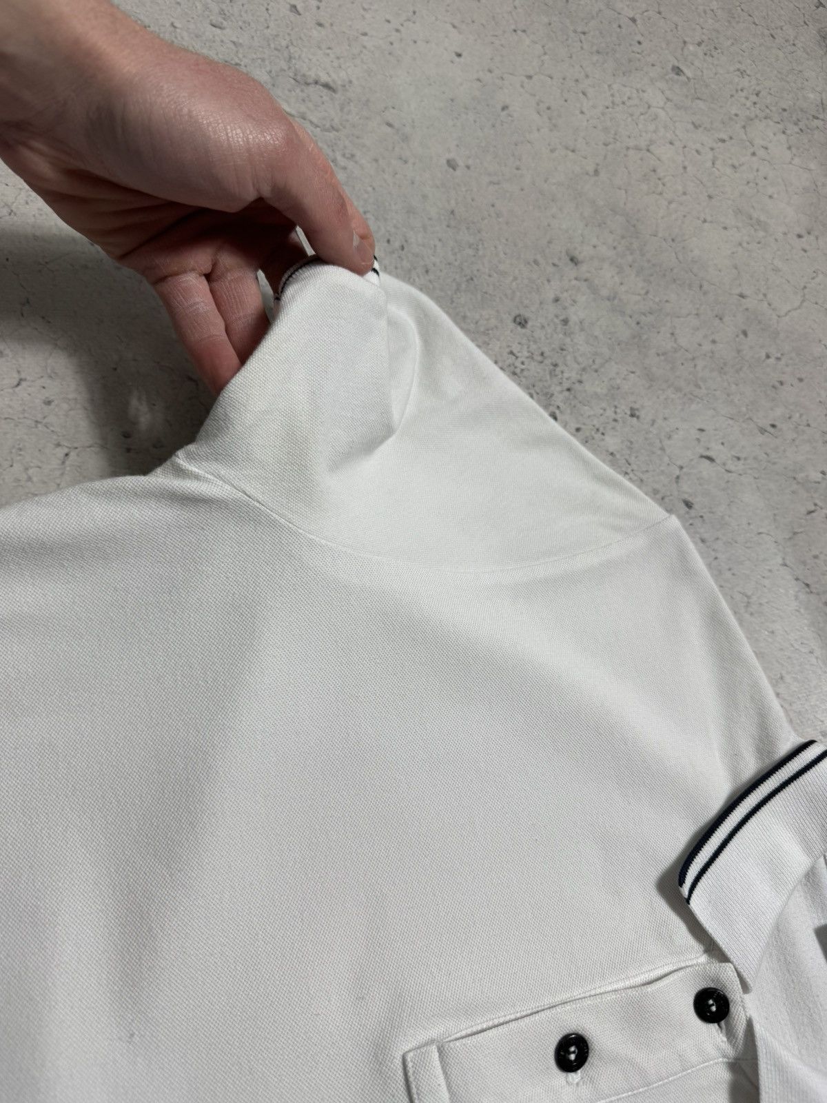 Stone Island Stone Island Junior Patch Program White Luxury Polo Shirt Size US XS / EU 42 / 0 - 10 Thumbnail