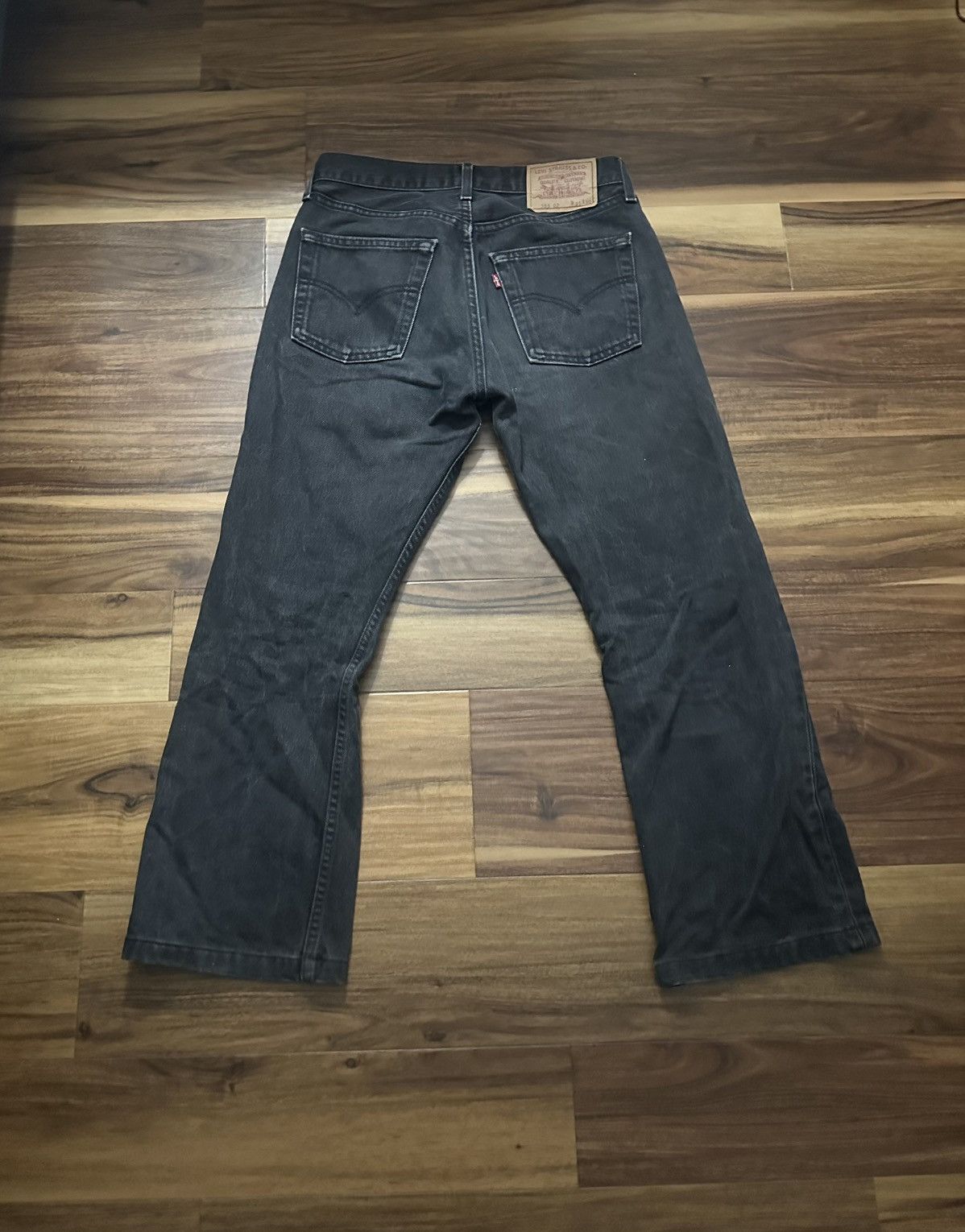 Levi's Vintage Clothing Vintage Levi’s 555 relaxed straight black jeans Size US 31 - 3 Thumbnail