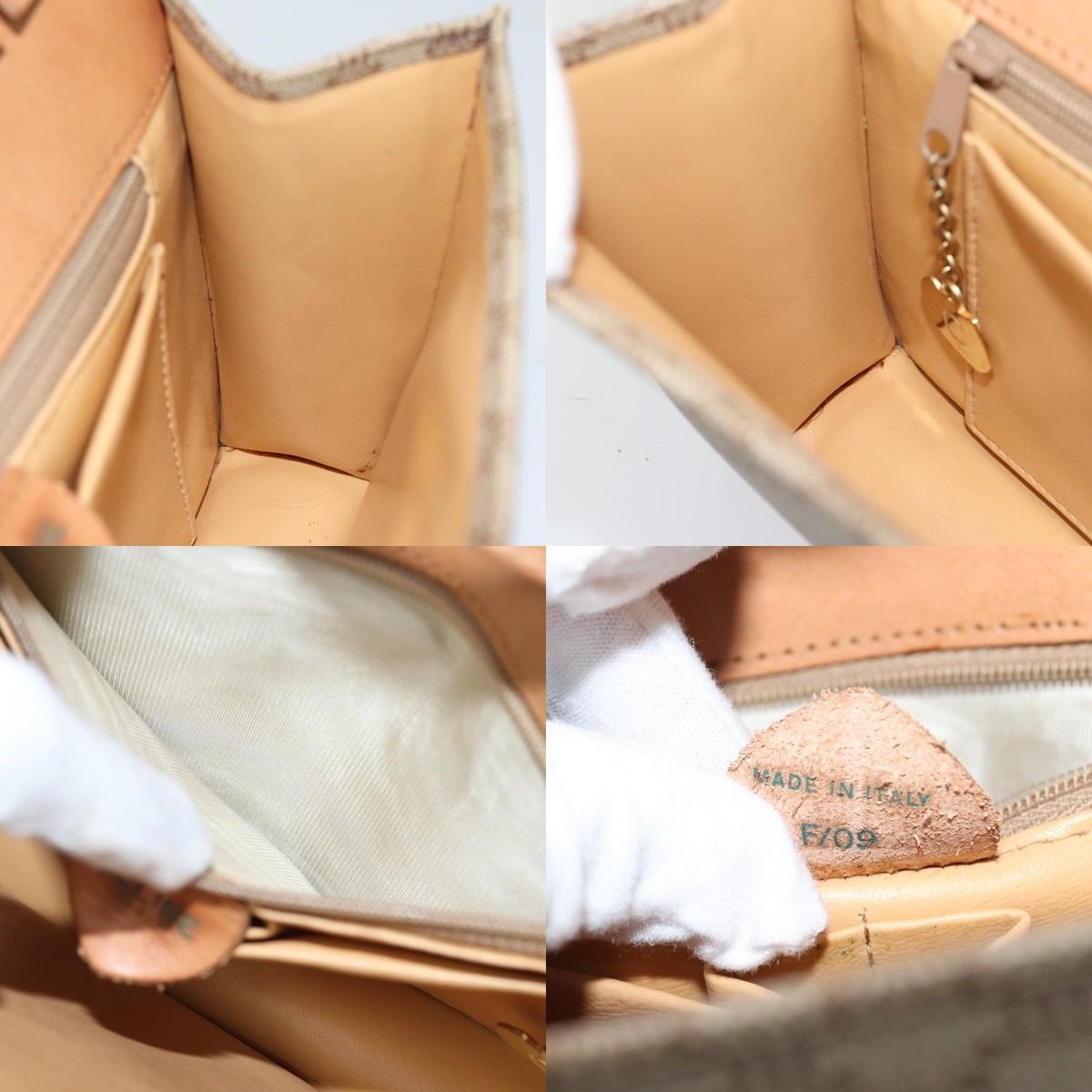 Celine CELINE Macadam Canvas Shoulder Bag Coated Canvas Beige Size ONE SIZE - 12 Thumbnail