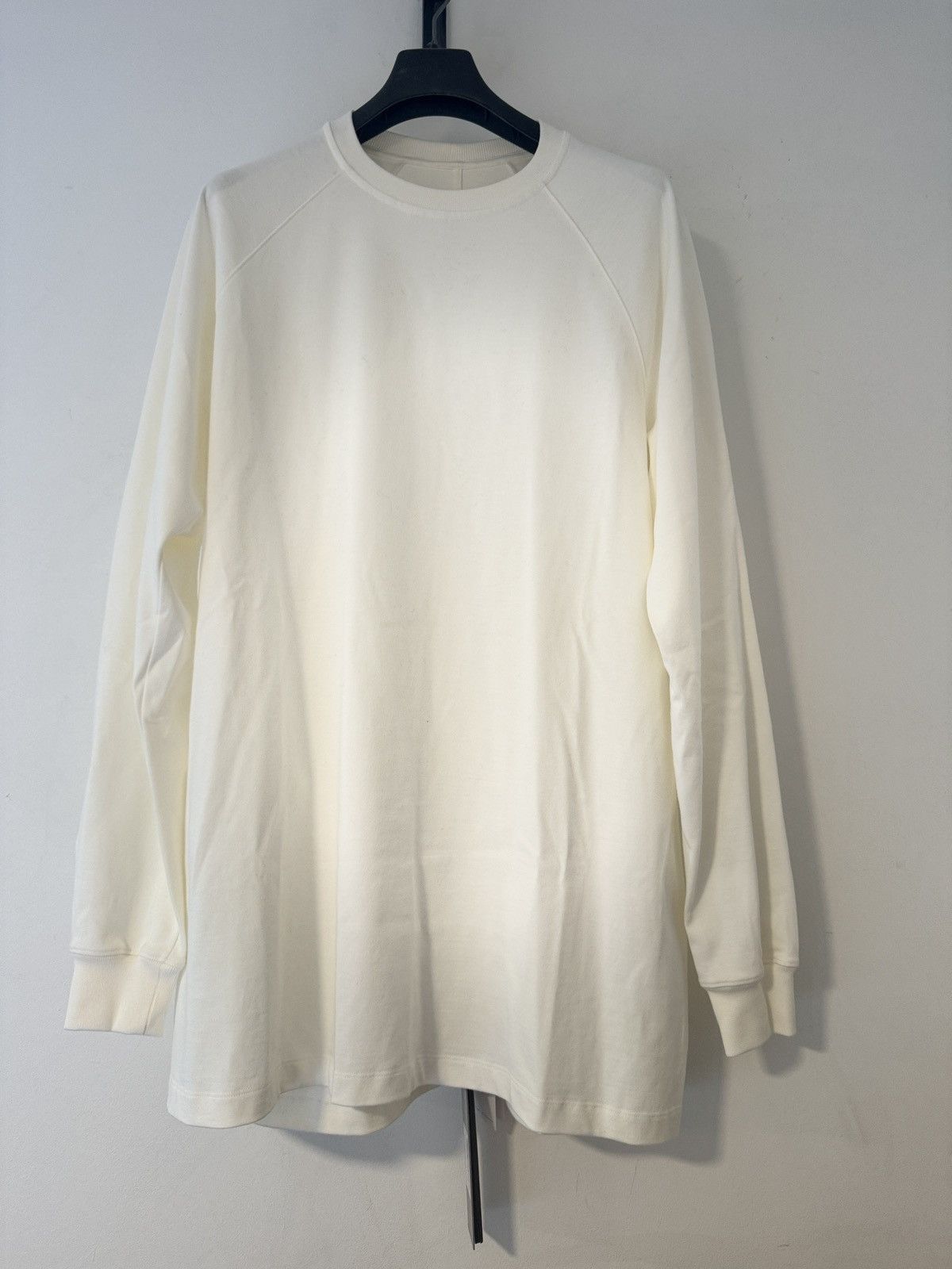 image of Rick Owens Edfu S/s 23 Baseball Sweatshirt in White, Men's (Size 2XL)