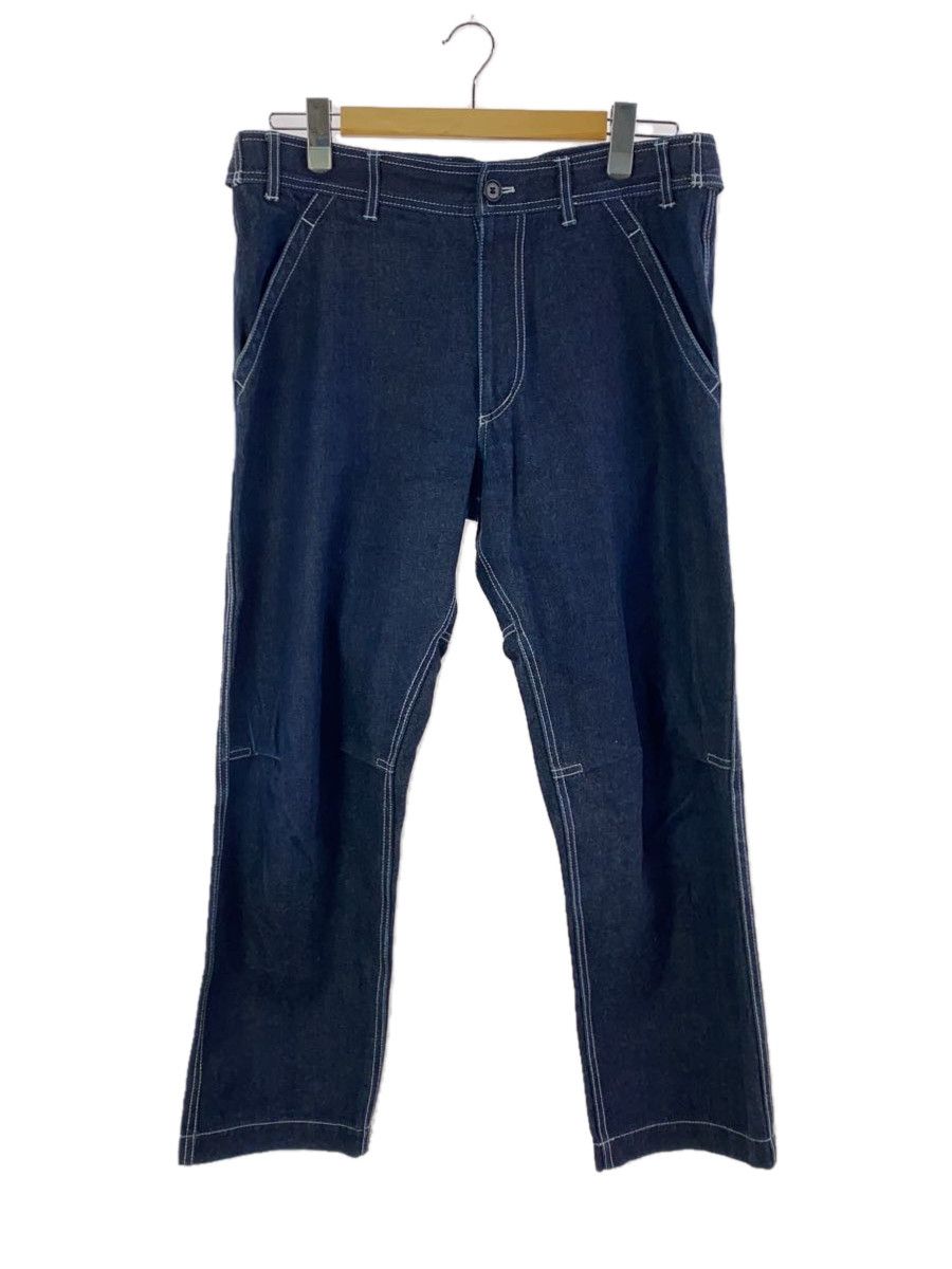 image of Comme Des Garcons Shirt Denim White Stitch Action Pleats Indigo, Men's (Size 35)