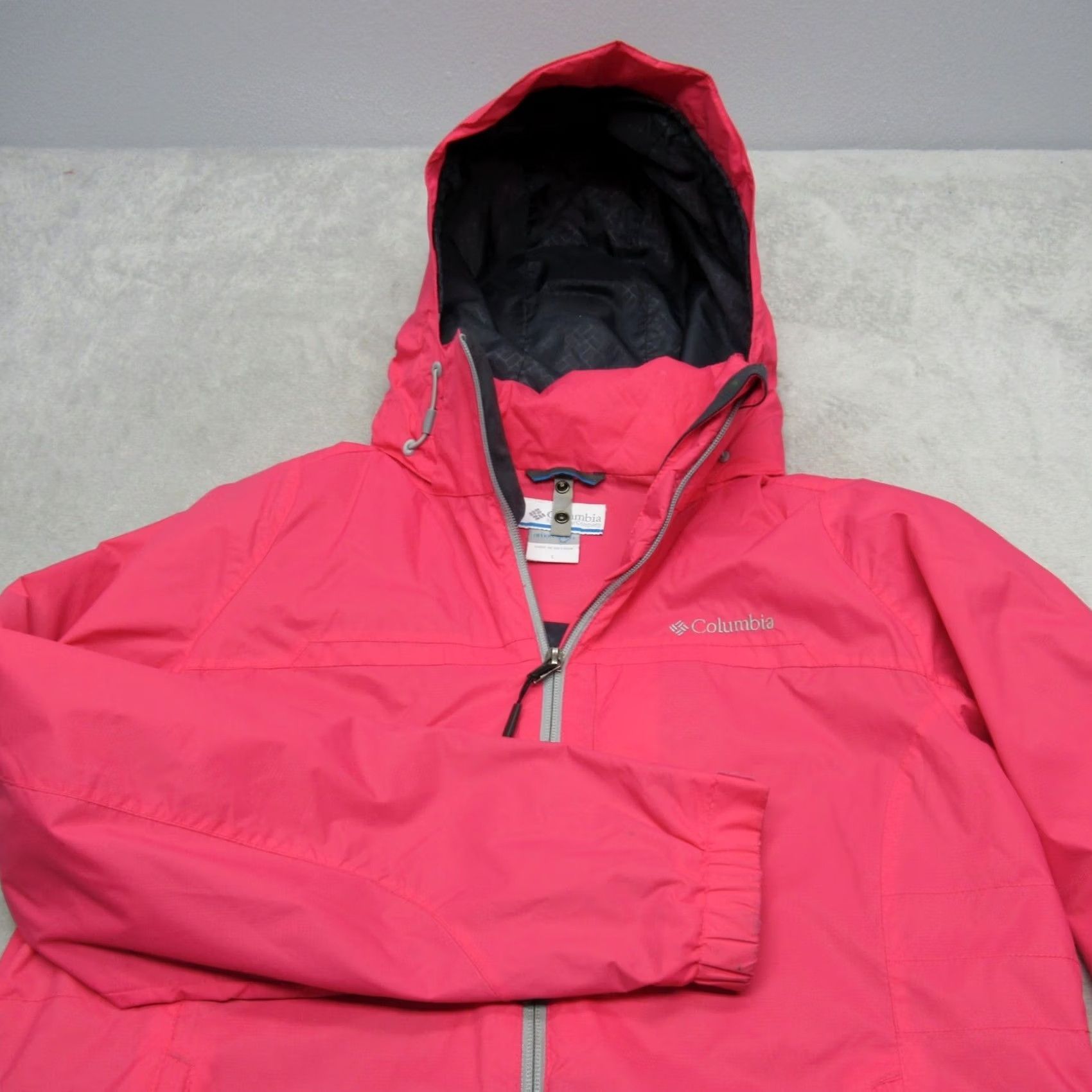 Pinko Columbia Jacket Womens Large Pink Full Zip Hooded Interchange Rain 3 In 1 Shell Size L / US 10 / IT 46 - 6 Thumbnail