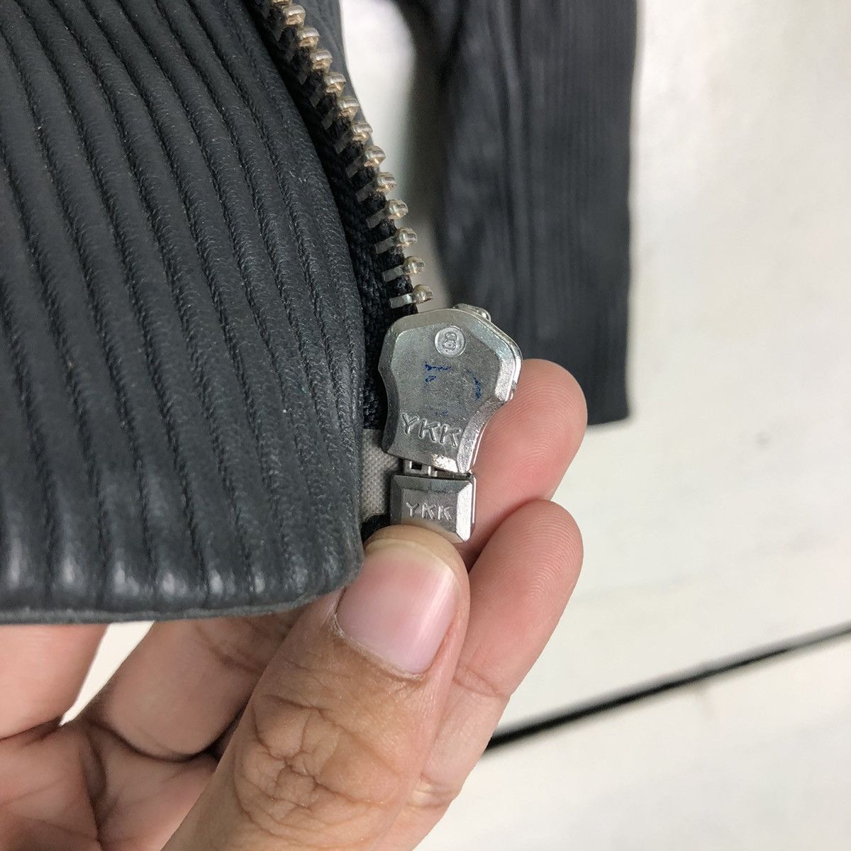 Japanese Brand 📌Cropped Biker Leather Jacket Pleated Maje Bondage Design Size XS / US 0-2 / IT 36-38 - 18 Thumbnail