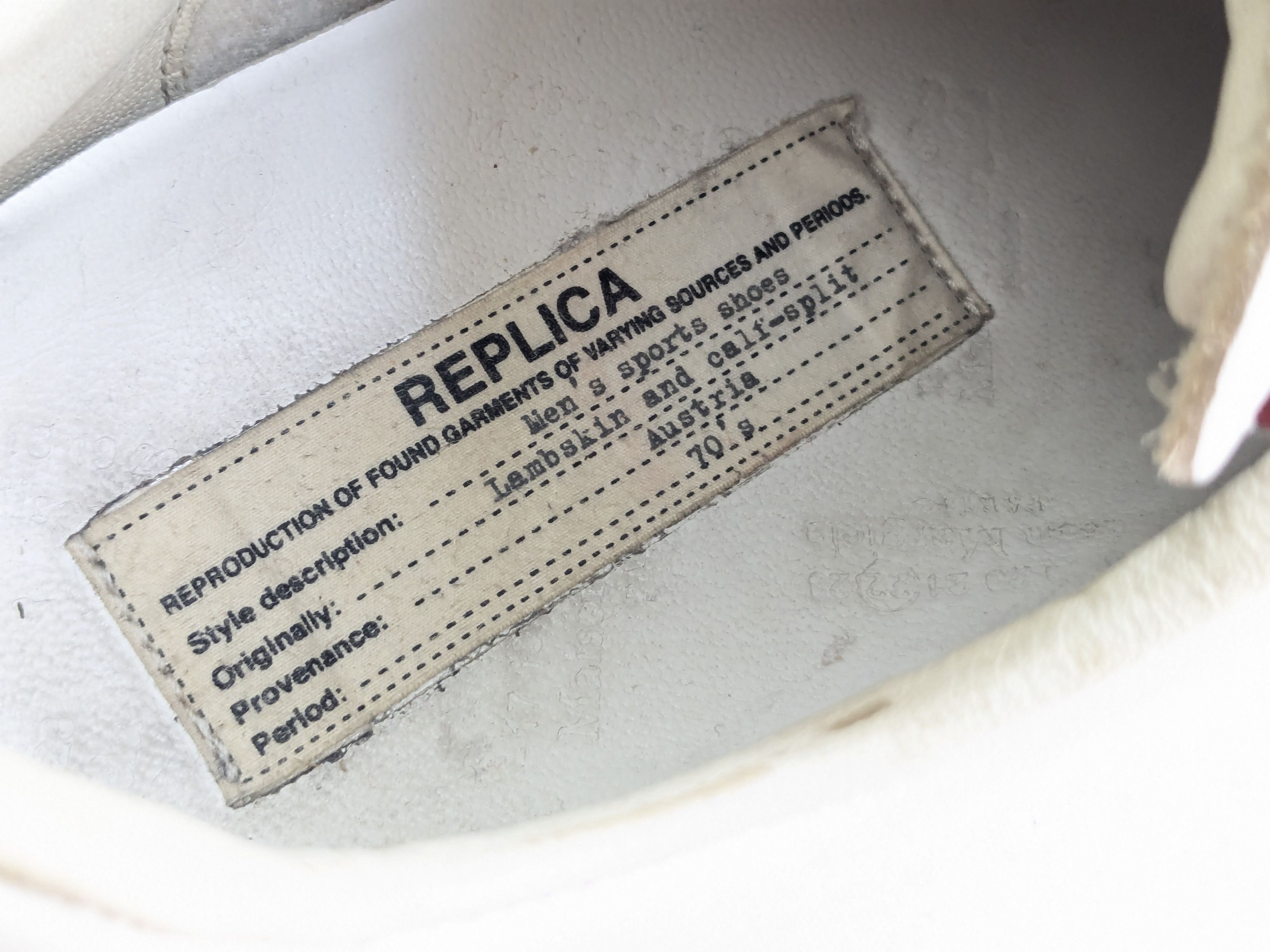 Maison Margiela Maison Margiela GAT Replica White Gray Red 8 41 Size US 8 / EU 41 - 7 Thumbnail