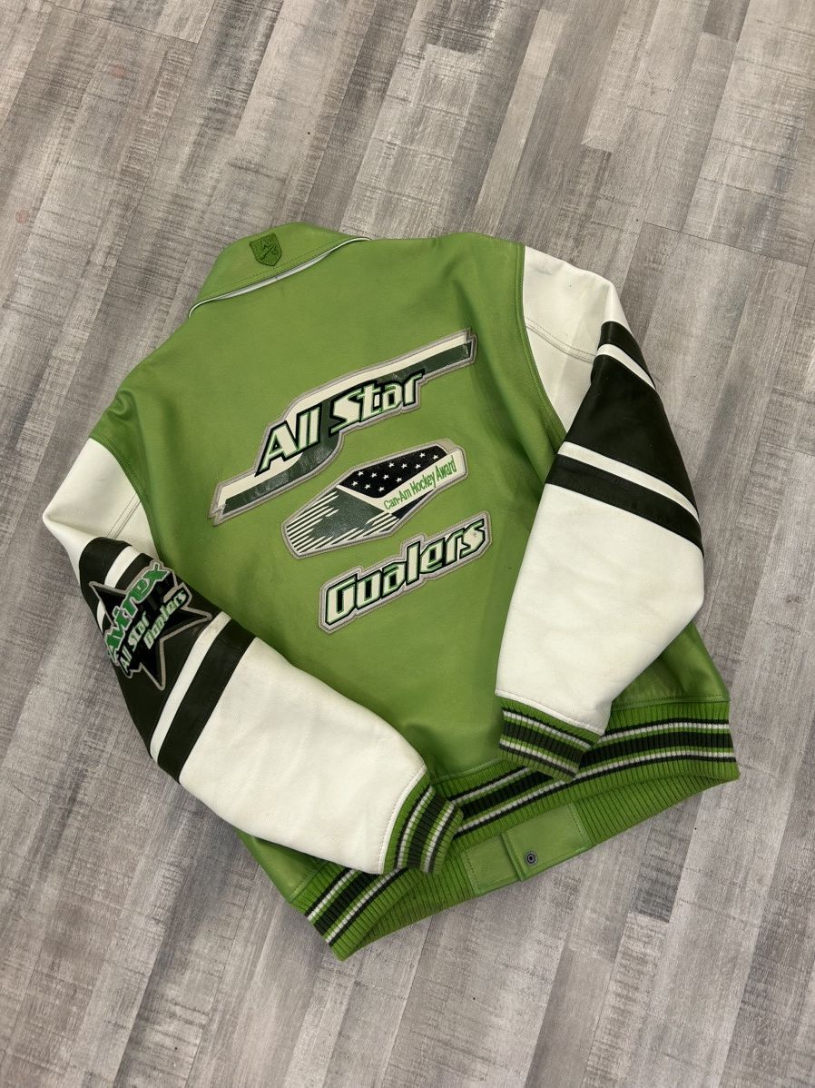 Avirex Avirex Stars and Stripes Leather Jacket Size US L / EU 52-54 / 3 - 6 Thumbnail