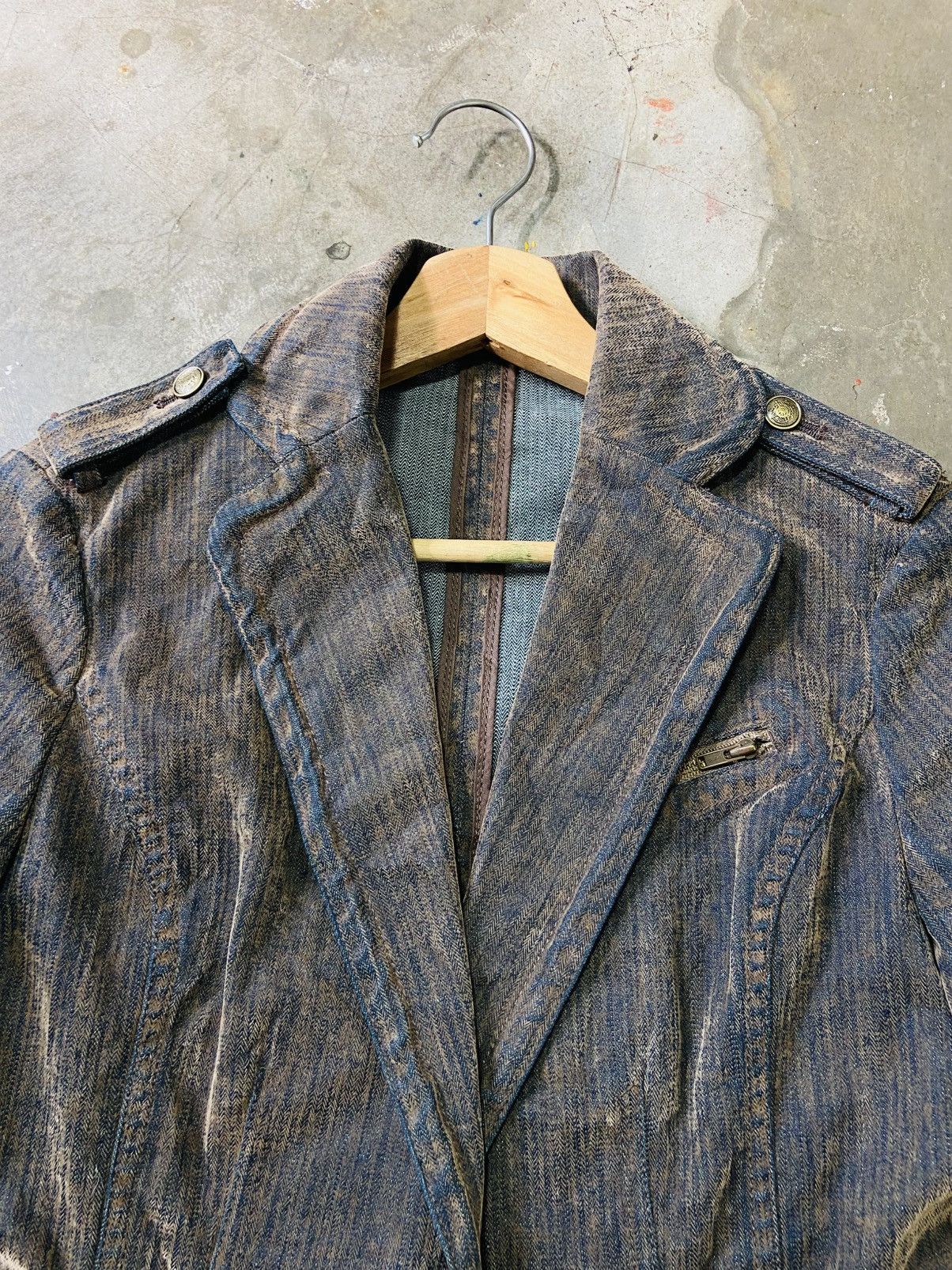 Seditionaries Piece Montee Denim Punk Blazer Size S / US 4 / IT 40 - 14 Thumbnail