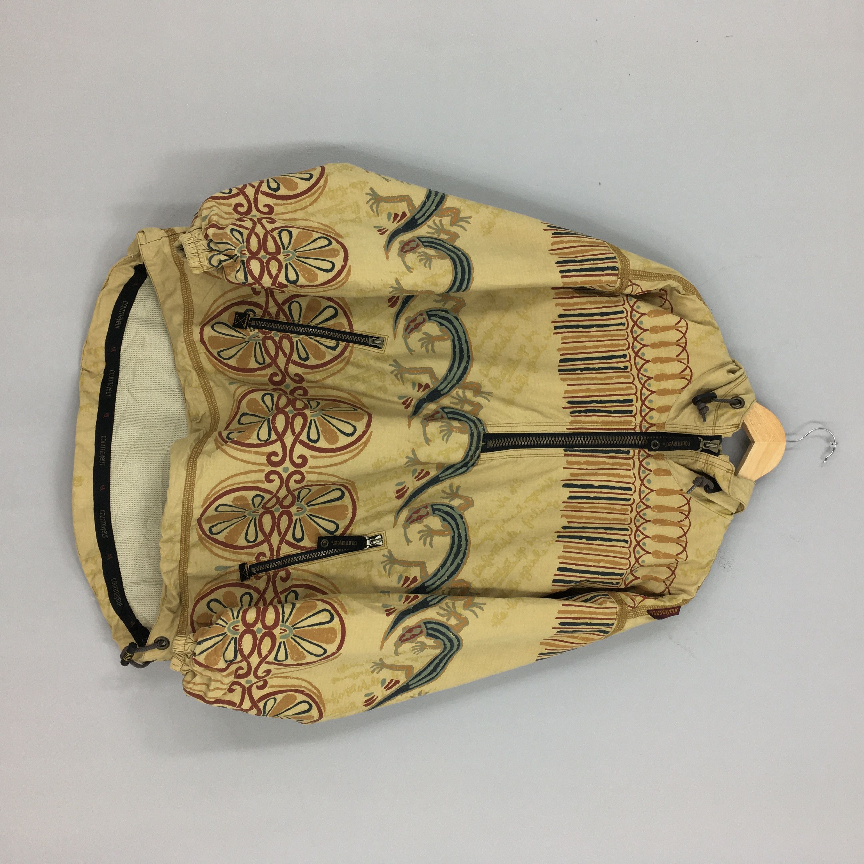 image of Courmayeur Tribal Pop Art Native Abstract Jacket Parka Large, Men's