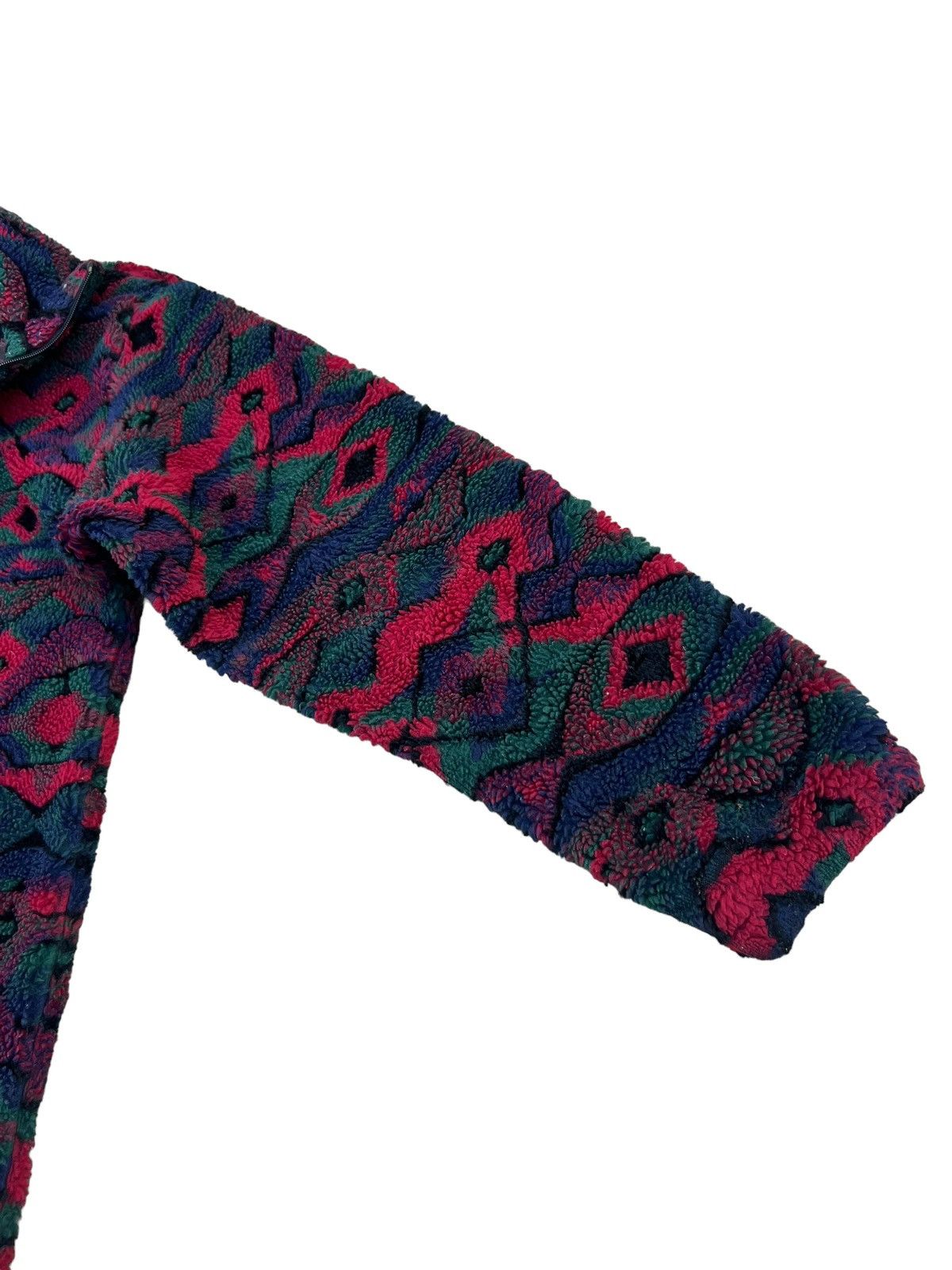 Woolrich Woolen Mills Vintage 90s WOOLRICH Usa Tribal Pullover Bulky Fleece Jacket Size US S / EU 44-46 / 1 - 12 Thumbnail