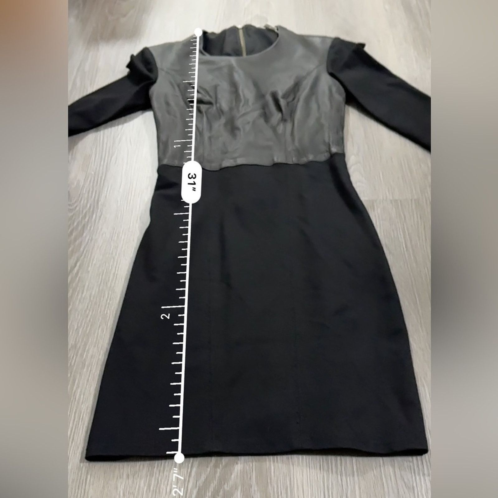 Helmut Lang Helmut Lang Hammer Ponte Jersey Leather Mini Dress Size XS Size XS / US 0-2 / IT 36-38 - 10 Thumbnail
