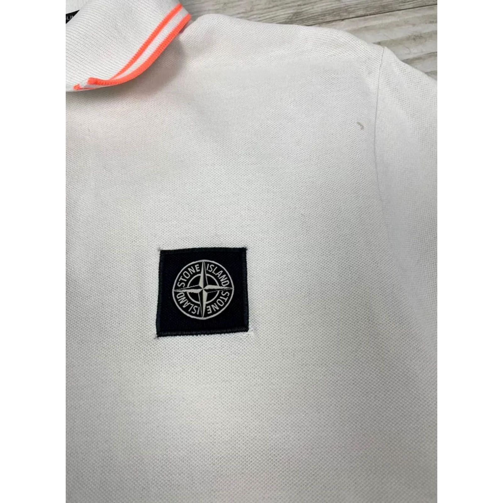 Stone Island Stone Island Polo Shirt Logo Men SZ M White Program Size US M / EU 48-50 / 2 - 7 Thumbnail