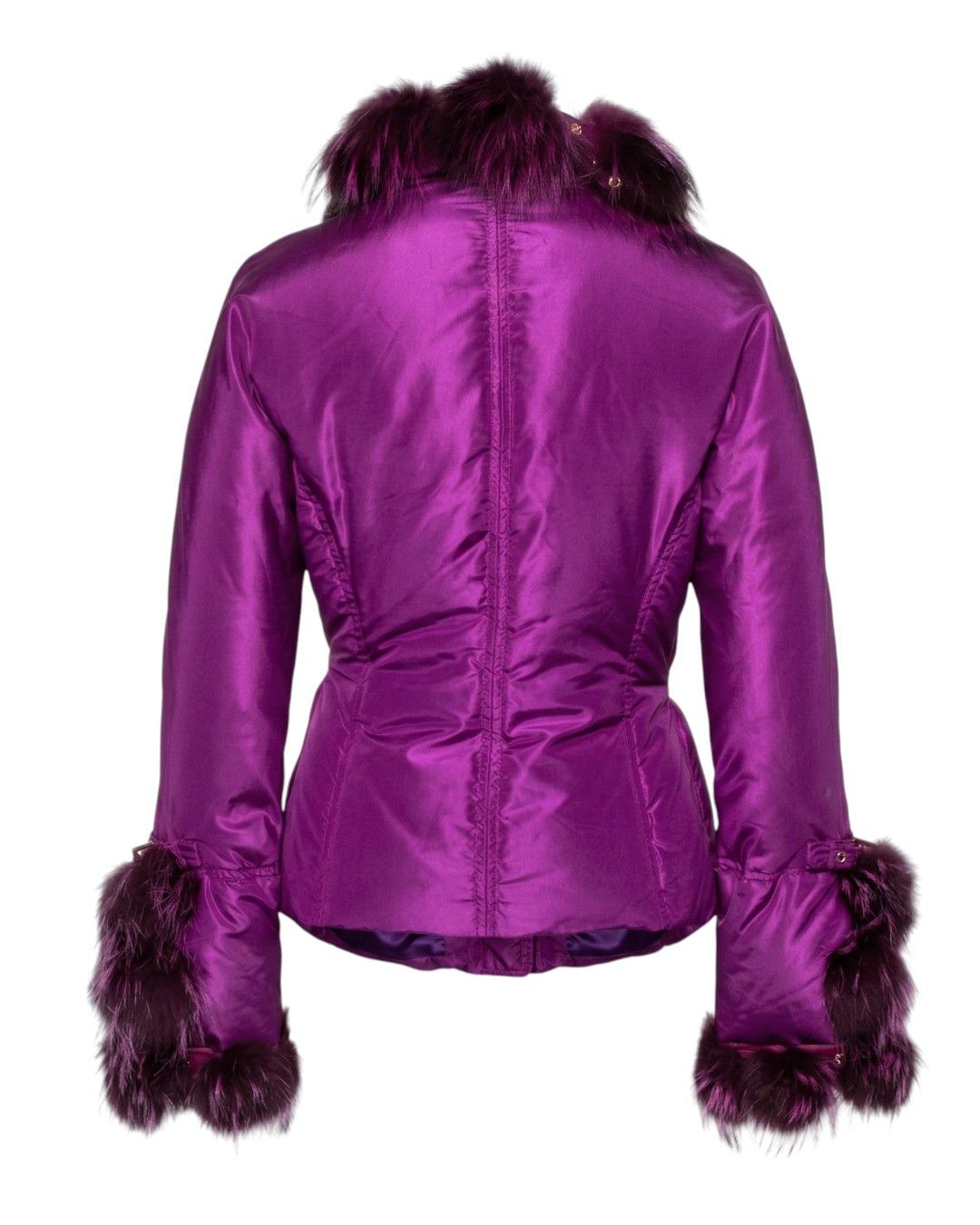 Roberto Cavalli FOX FUR GOOSE DOWN PUFFER JACKET Size M / US 6-8 / IT 42-44 - 2 Thumbnail