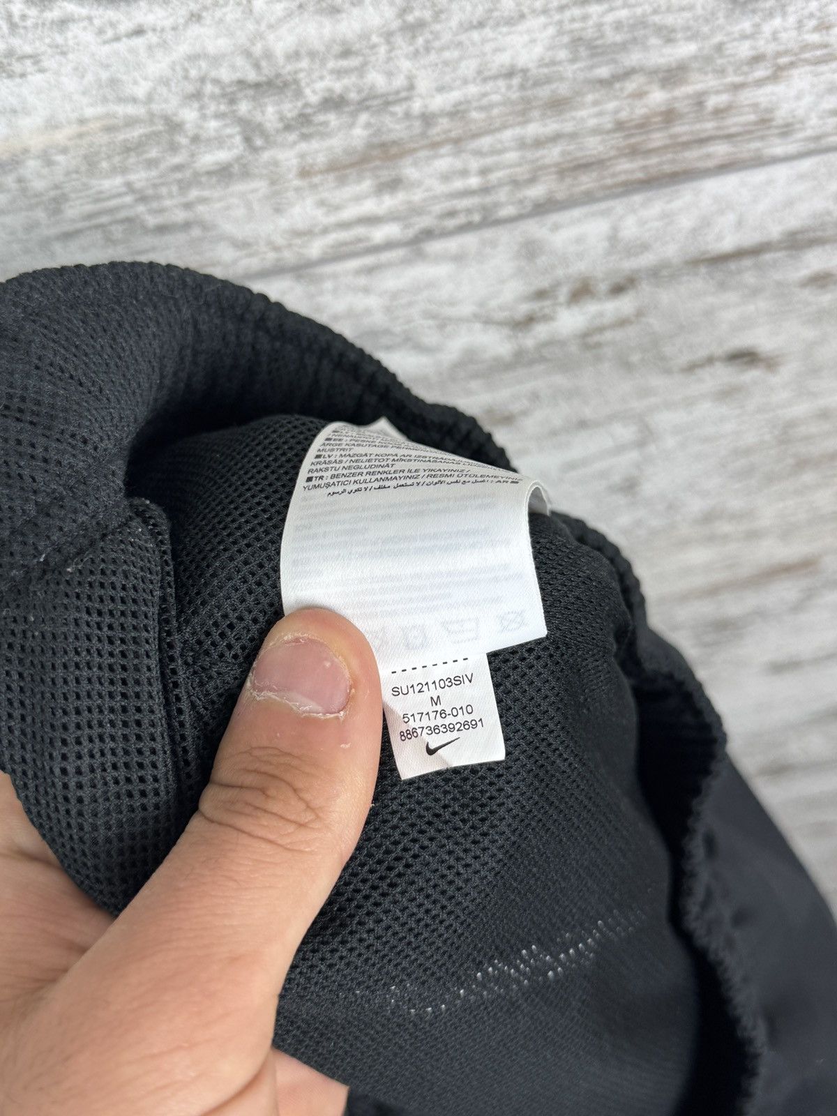 Nike × Vintage Mens Vintage Nike swoosh black sweatpants nylon pants y2k Size US 32 / EU 48 - 12 Thumbnail