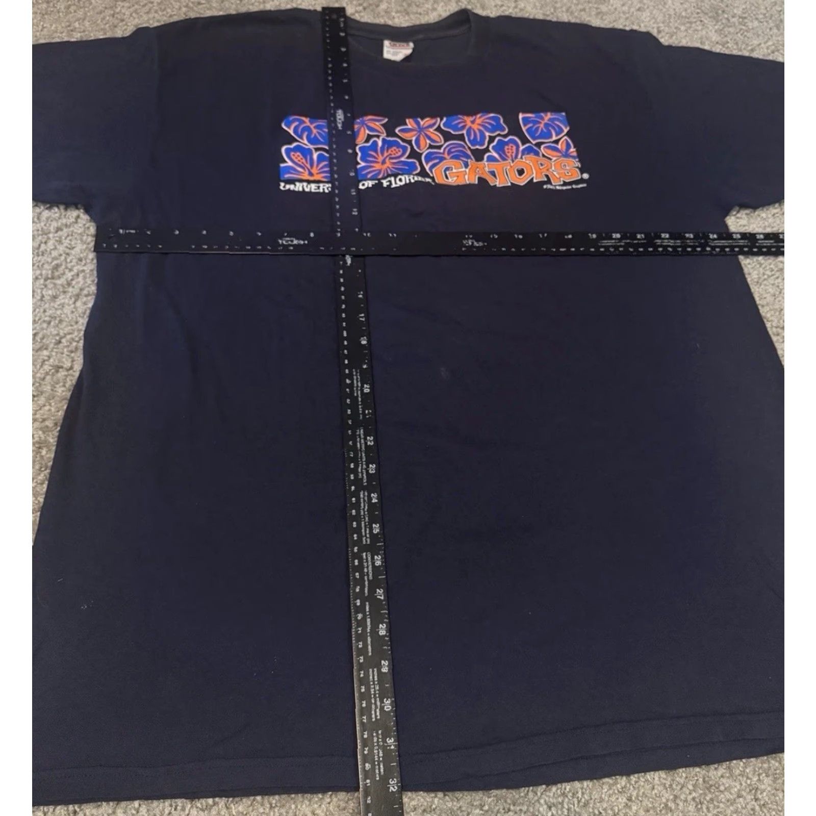 Anvil VINTAGE University of Florida Gators T-Shirt 2XL Navy Blue Floral Palm NCAA Men Mens Shirt 90s Anvil Size US XXL / EU 58 / 5 - 5 Thumbnail