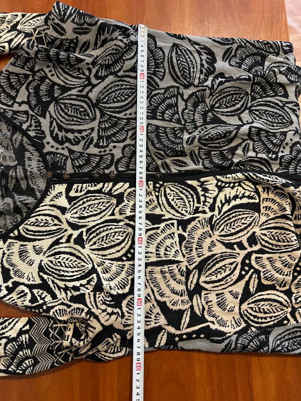 Gudrun Sjoden GUDRUN SJODEN ABSTRACT DESIGN FLOWERS BUTTON CARDIGANSWEATER Size XL / US 12-14 / IT 48-50 - 13 Thumbnail