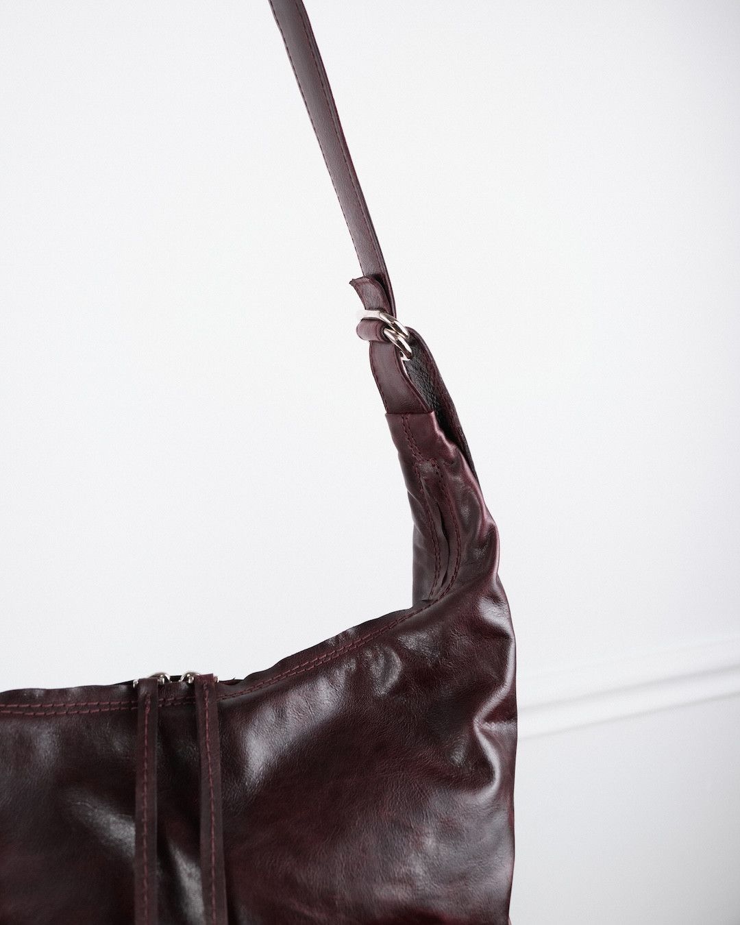 Other NKTRMNV BURGUNDY ARIA MINI CALF SKIN BAG Size ONE SIZE - 5 Thumbnail