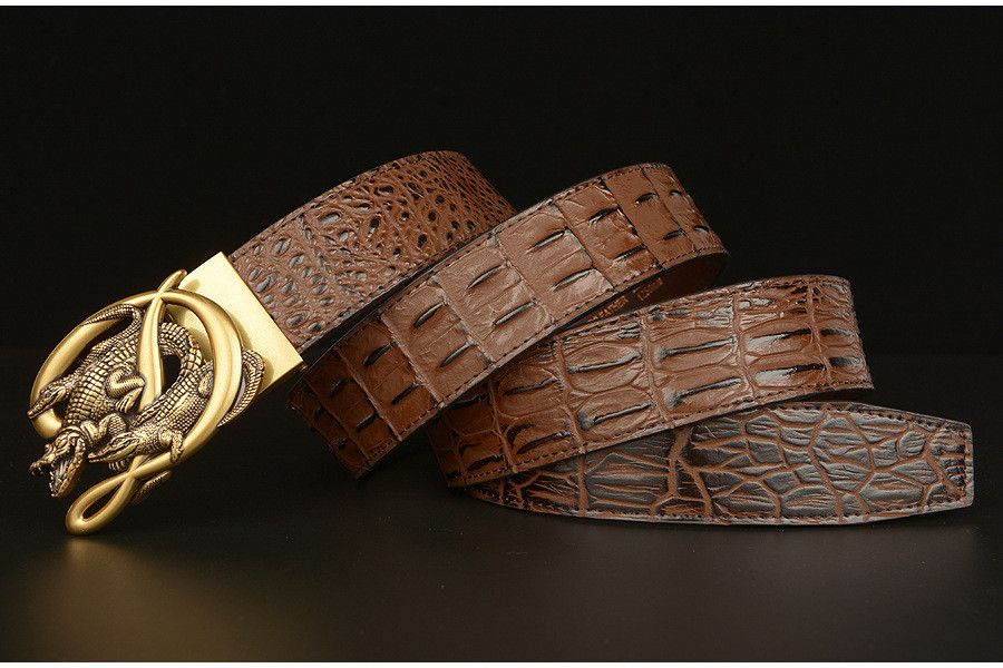 Japanese Brand × Vintage Croco pattern Leather belt Size ONE SIZE - 2 Thumbnail