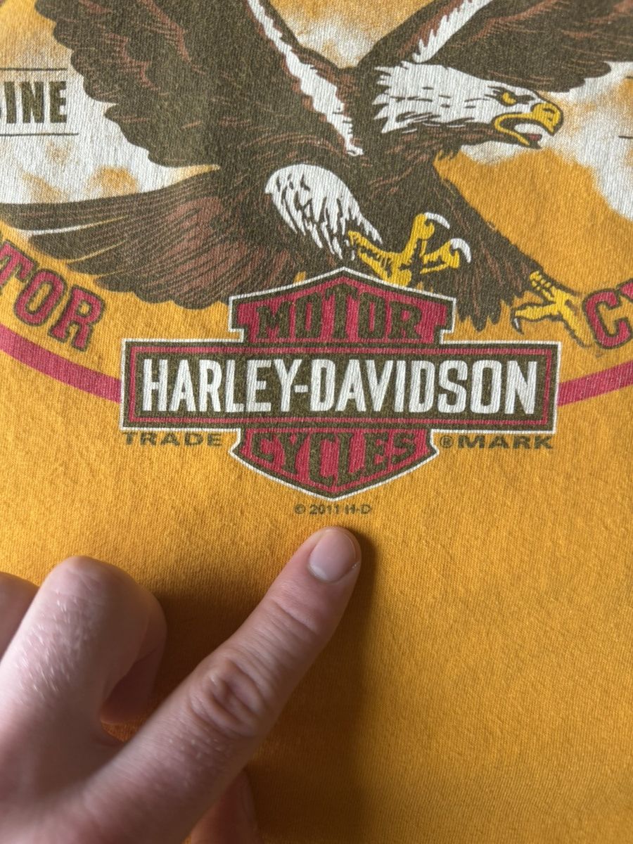 Harley Davidson Vintage Y2K Harley Davidson Olympia Washington Eagle Shirt Size US XL / EU 56 / 4 - 3 Thumbnail