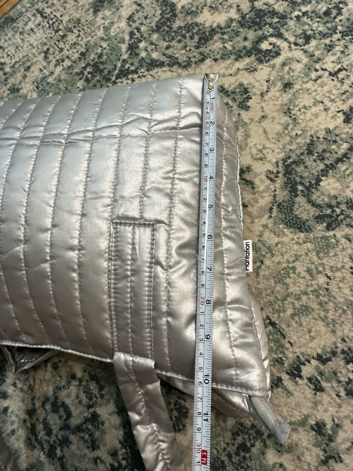 Issey Miyake Plantation By Issey Miyake Silver Puffer Tote Bag Size ONE SIZE - 11 Thumbnail