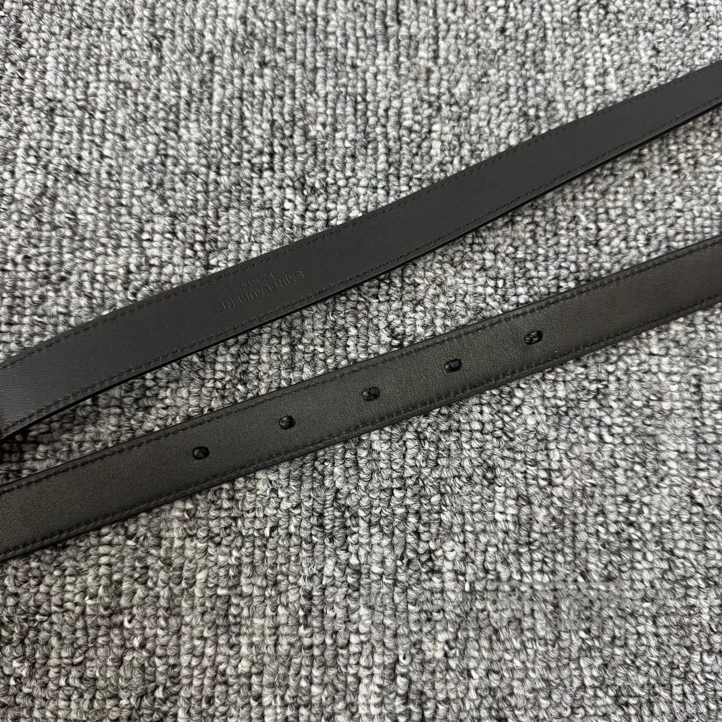 Saint Laurent Paris Saint Laurent Paris Black buckle, letter logo, thin strap| Size ONE SIZE - 5 Thumbnail