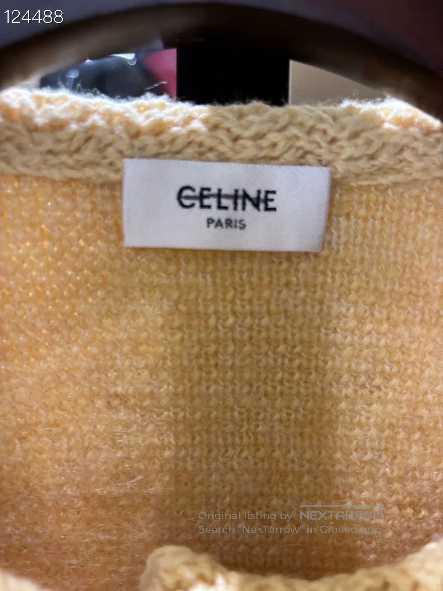 Celine Celine Yellow Mohair Short Coat. Size M / US 6-8 / IT 42-44 - 3 Thumbnail