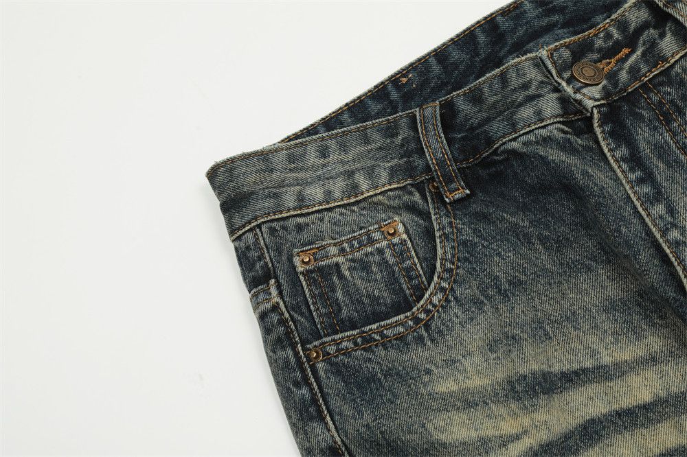 Japanese Brand × Jean Distressed washed loose back pocket ripped jeans Size US 32 / EU 48 - 6 Thumbnail