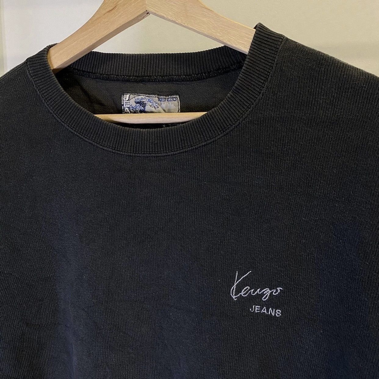 Kenzo × Vintage Rare Kenzo Jeans Embroidery Logo 90's Sweatshirt Size US M / EU 48-50 / 2 - 4 Thumbnail