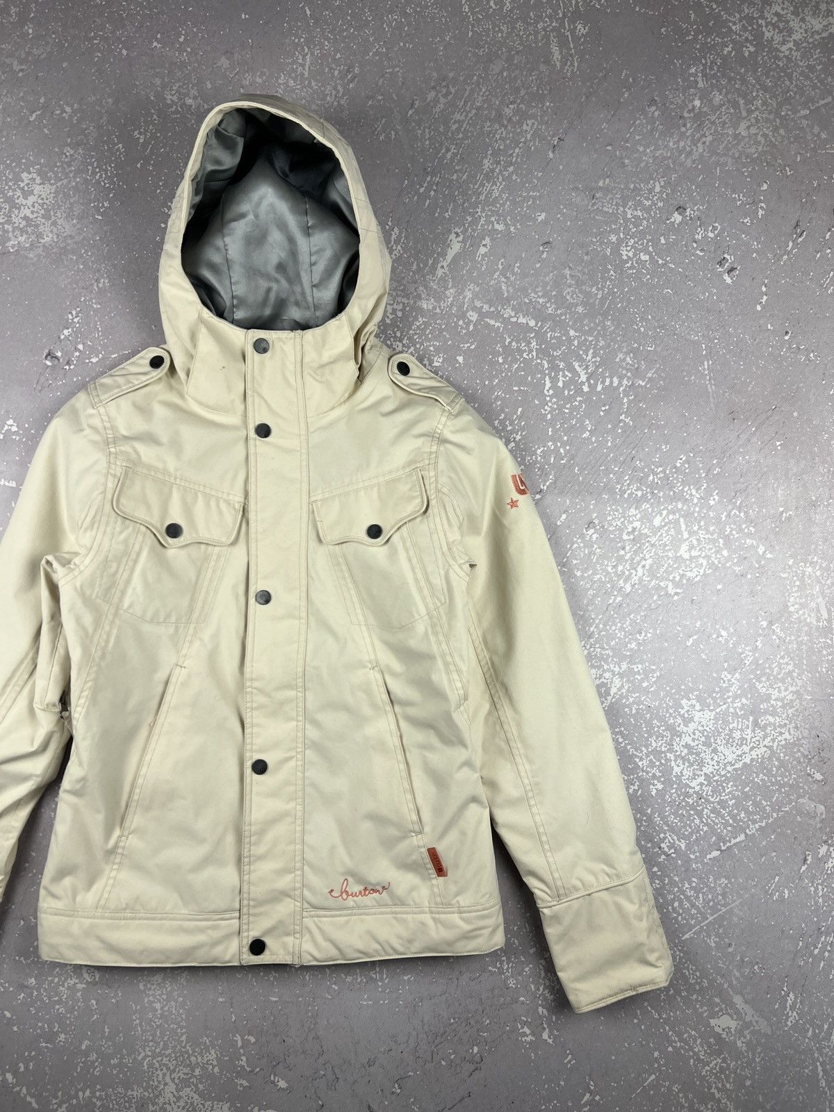 Burton Vintage Burton Ski Snowboard Winter Jacket Womens XS Beige Size XS / US 0-2 / IT 36-38 - 2 Thumbnail