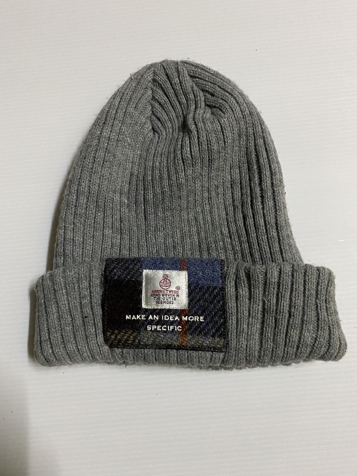 Harris Tweed Harris Tweed Knitted Beanie Hat Size ONE SIZE - 1 Thumbnail