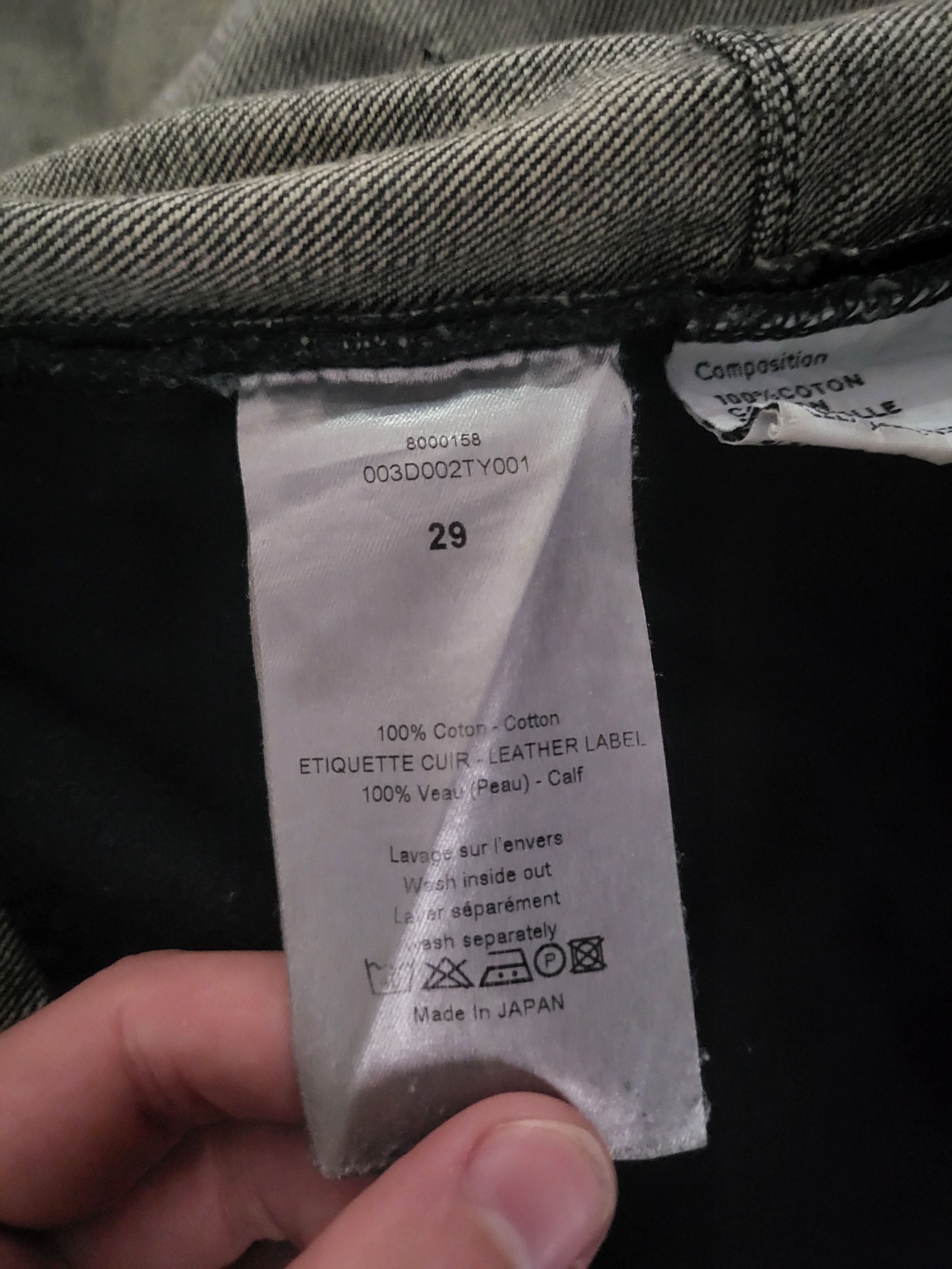 Dior KVA era Black clawmarks Size US 29 - 4 Thumbnail