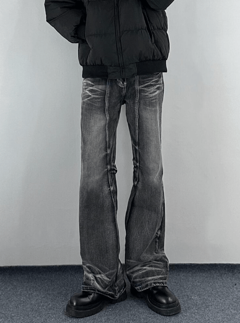 Japanese Brand American retro high street washed distressed jeans for men Size US 32 / EU 48 - 2 Thumbnail