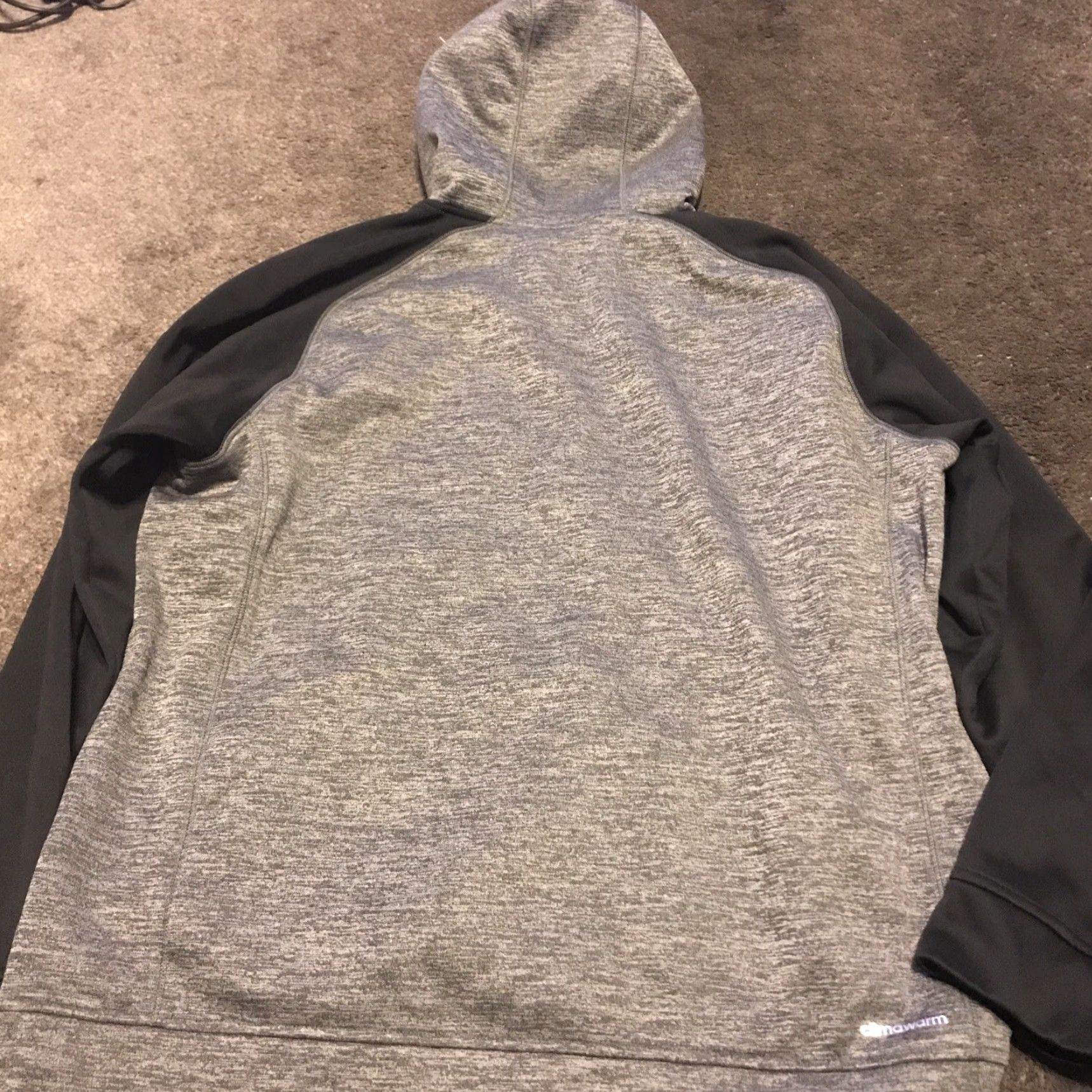 Adidas Adidas Hoodie Mens XL Gray BlackTeam Issue Pullover Logo Climawarm Sports Athleisure Hoodie Mens XL Gray Black Size US XL / EU 56 / 4 - 5 Thumbnail